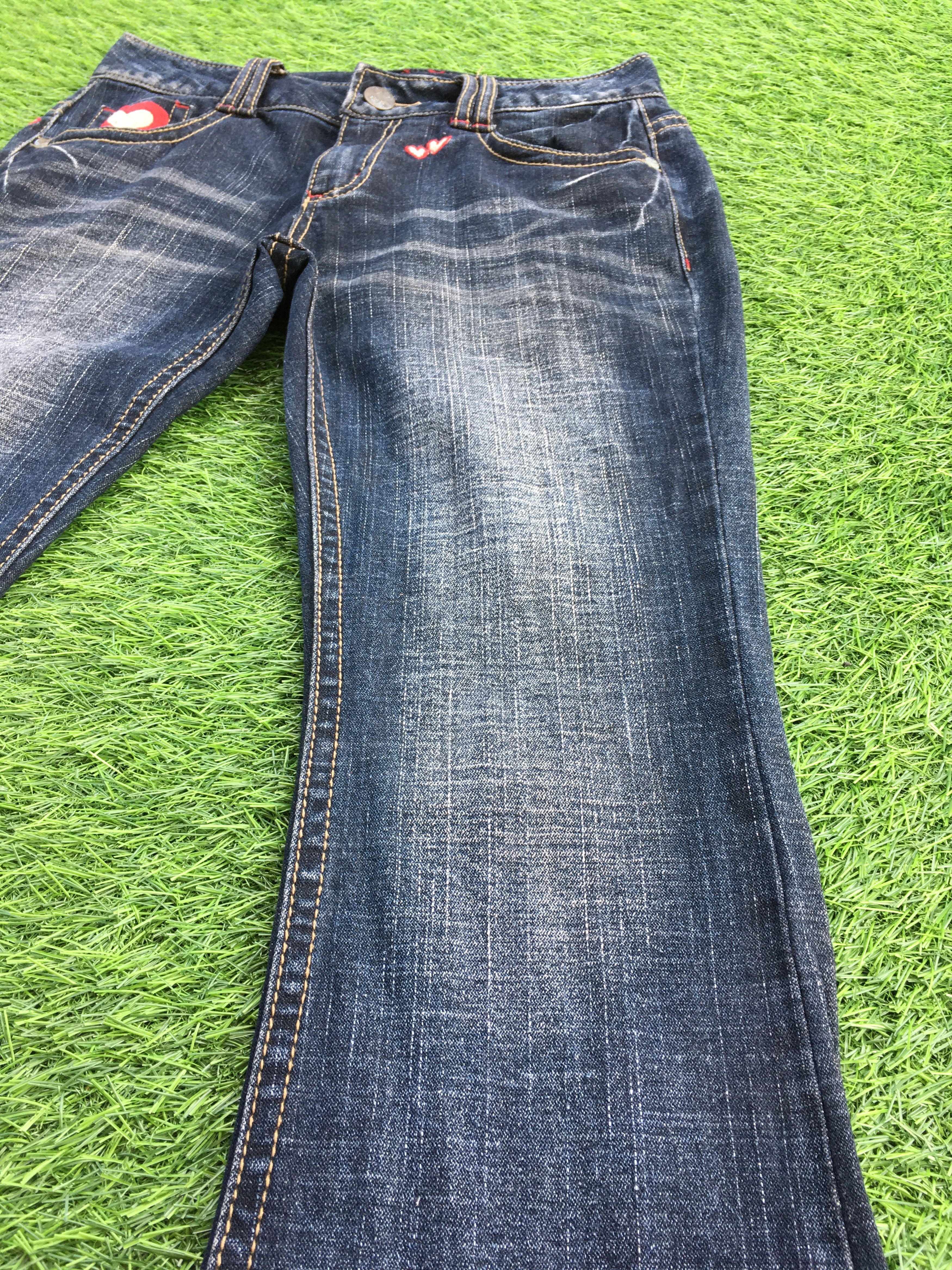 Japanese Brand Love Low Rise Kick Flare Bootcut Jeans D-1200 Size 25" / US 0 / IT 36 - 7 Thumbnail