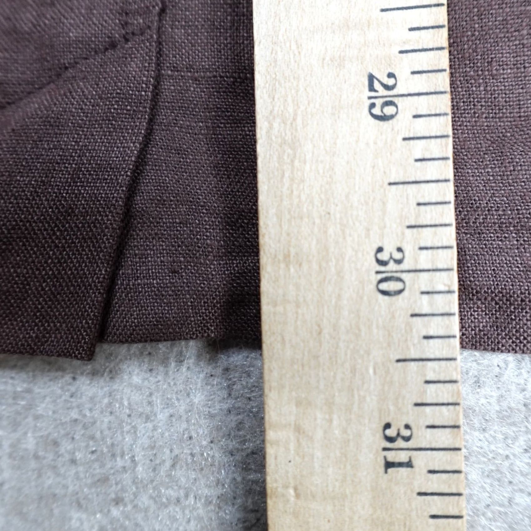 J.Crew VINTAGE J.CREW Womens Dress Brown Solid 100% Linen Cami 8 Size M / US 6-8 / IT 42-44 - 3 Thumbnail