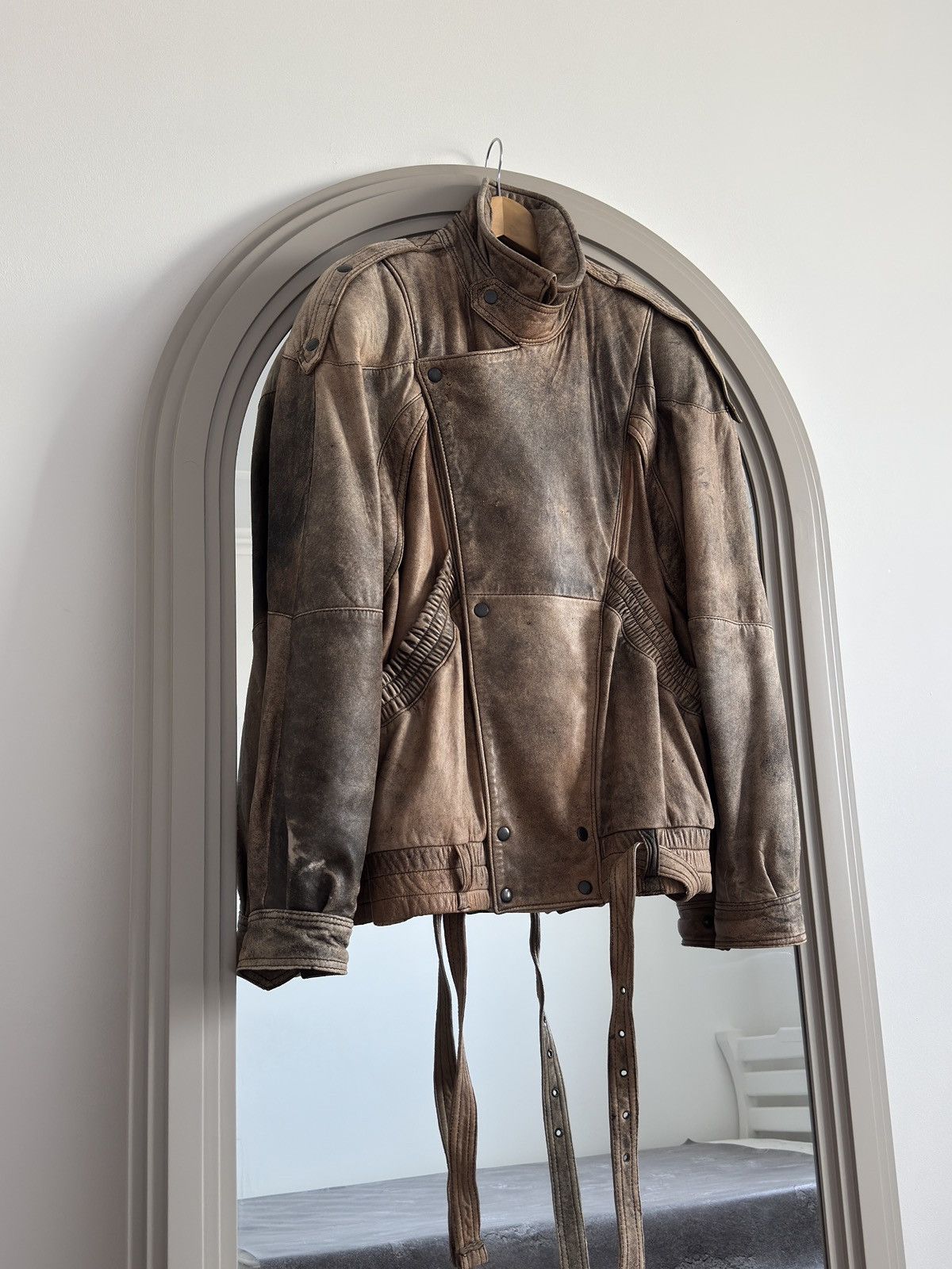 If Six Was Nine Vintage Maison Margieala Style Genuine Leather Biker Jacket Size US L / EU 52-54 / 3 - 1 Thumbnail