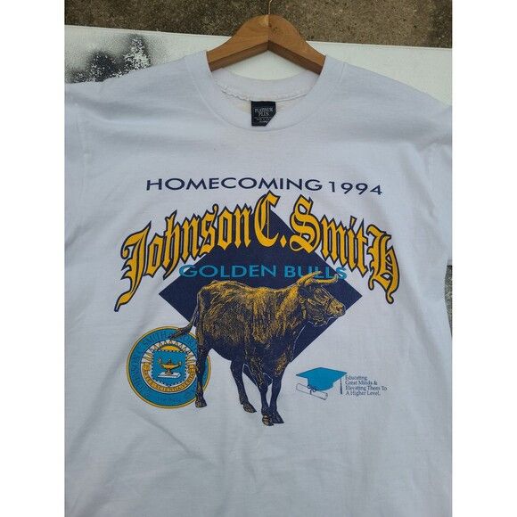 NCAA Vintage Johnson C Smith University HBCU 90s t-shirt Size US XL / EU 56 / 4 - 3 Thumbnail