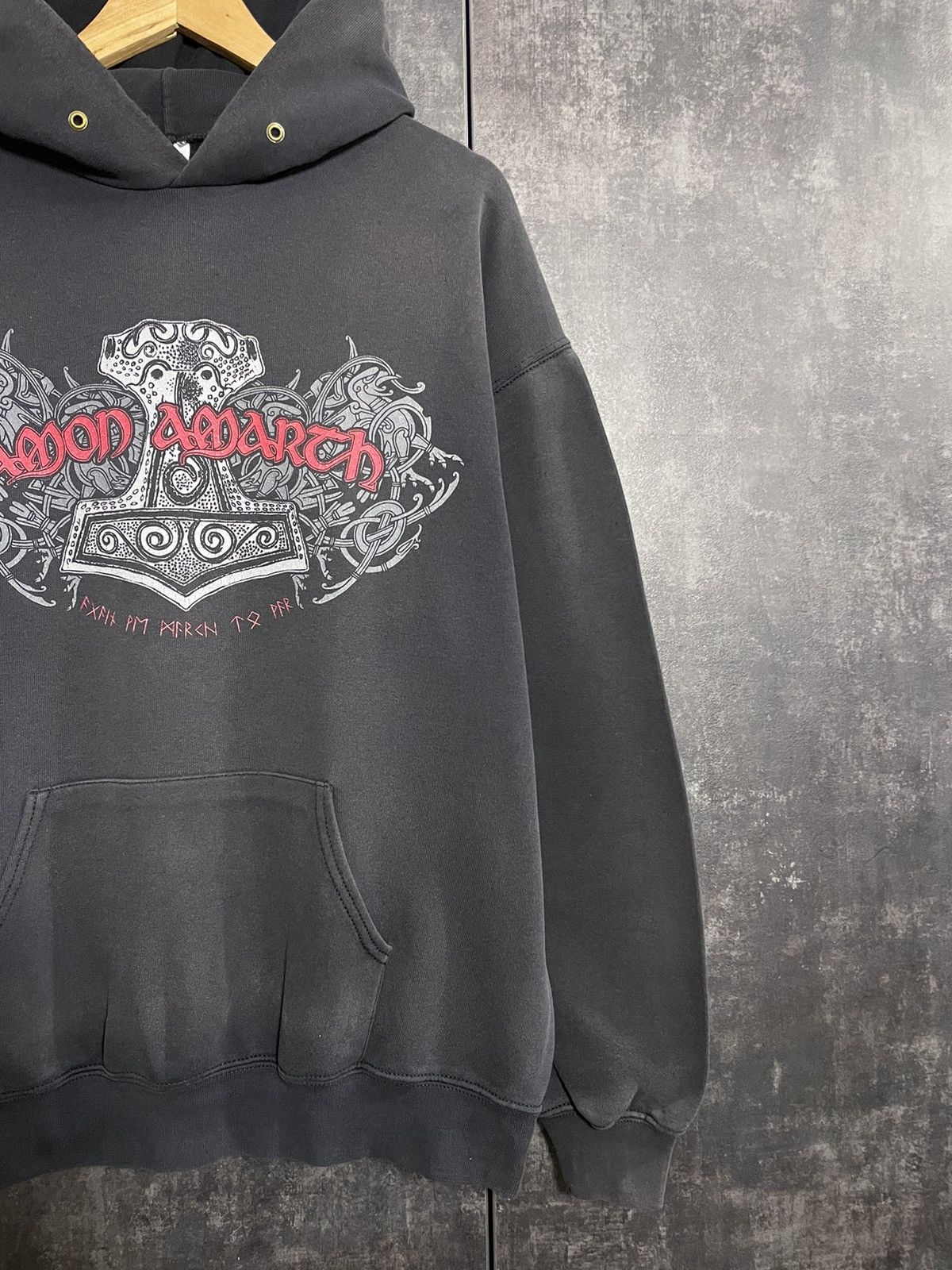 Band Tees Crazy Vintage Amon Amarth Faded Hoodie Darkthrone Deftones Size US XL / EU 56 / 4 - 11 Thumbnail