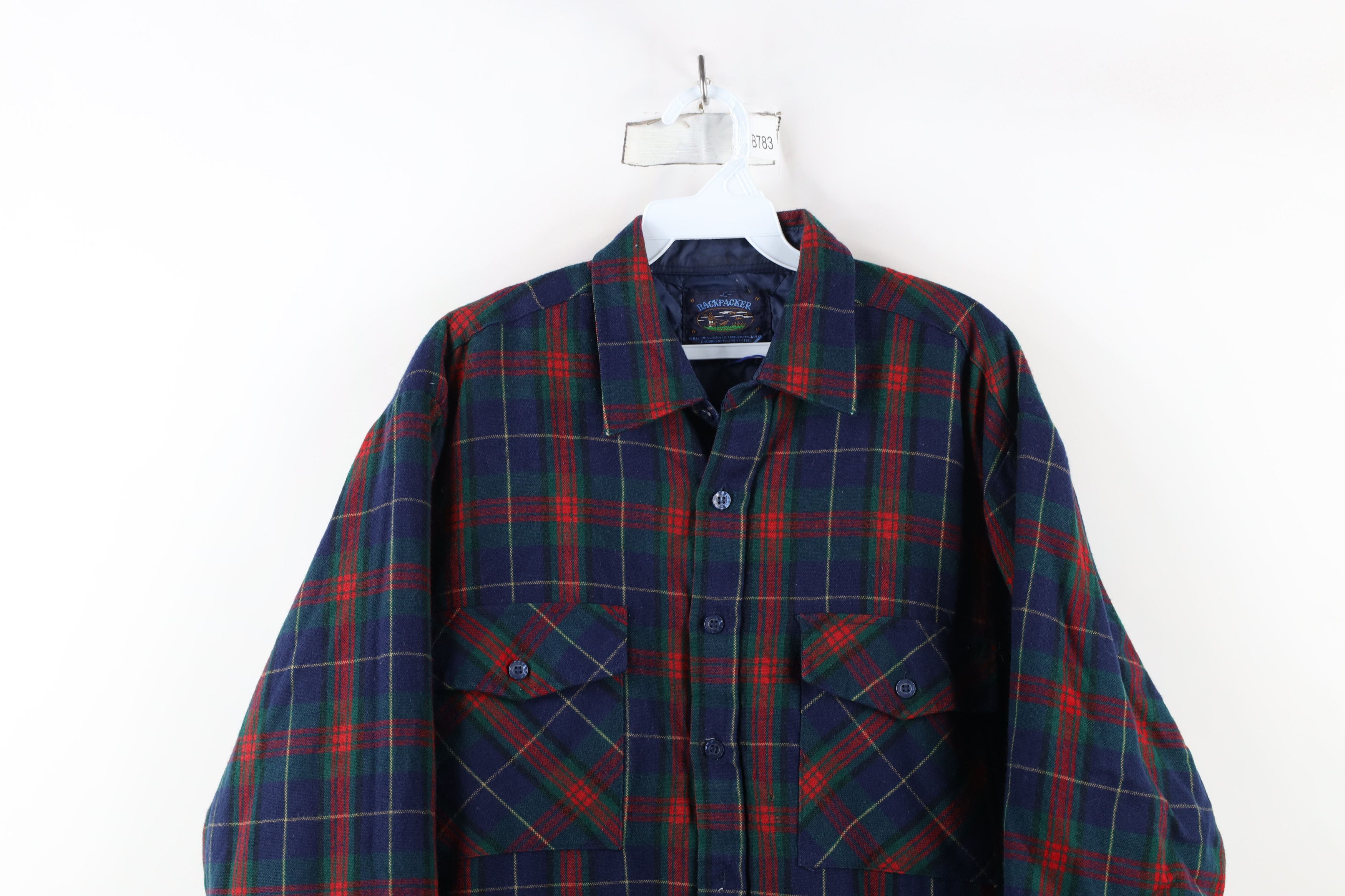 Vintage Vintage 90s Streetwear Knit Quilted Button Shirt Jacket Size US L / EU 52-54 / 3 - 2 Thumbnail