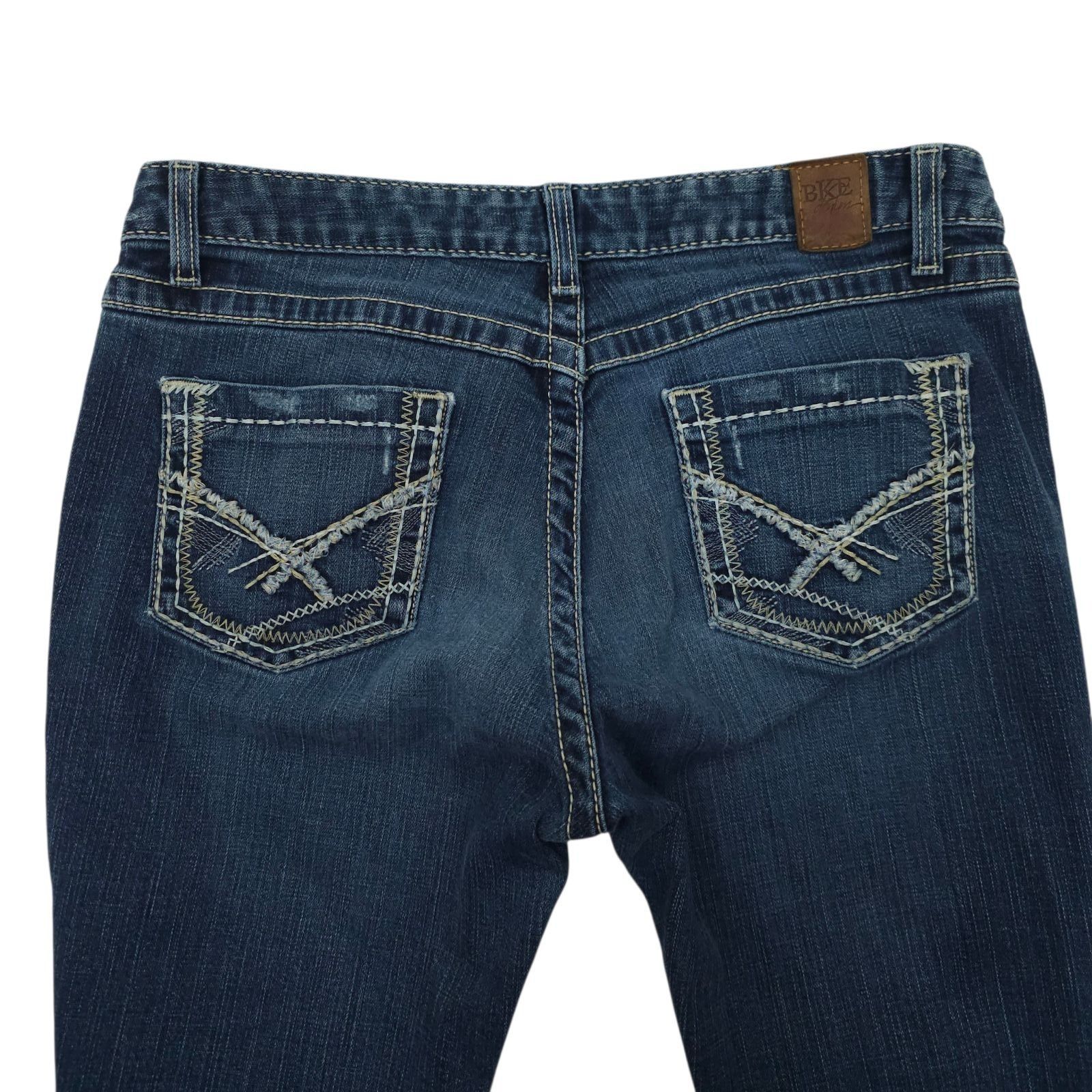 BKE BKE Kate Bootcut Jeans 30 Stretch Regular Mid Rise Dark Wash Size 33" - 12 Thumbnail