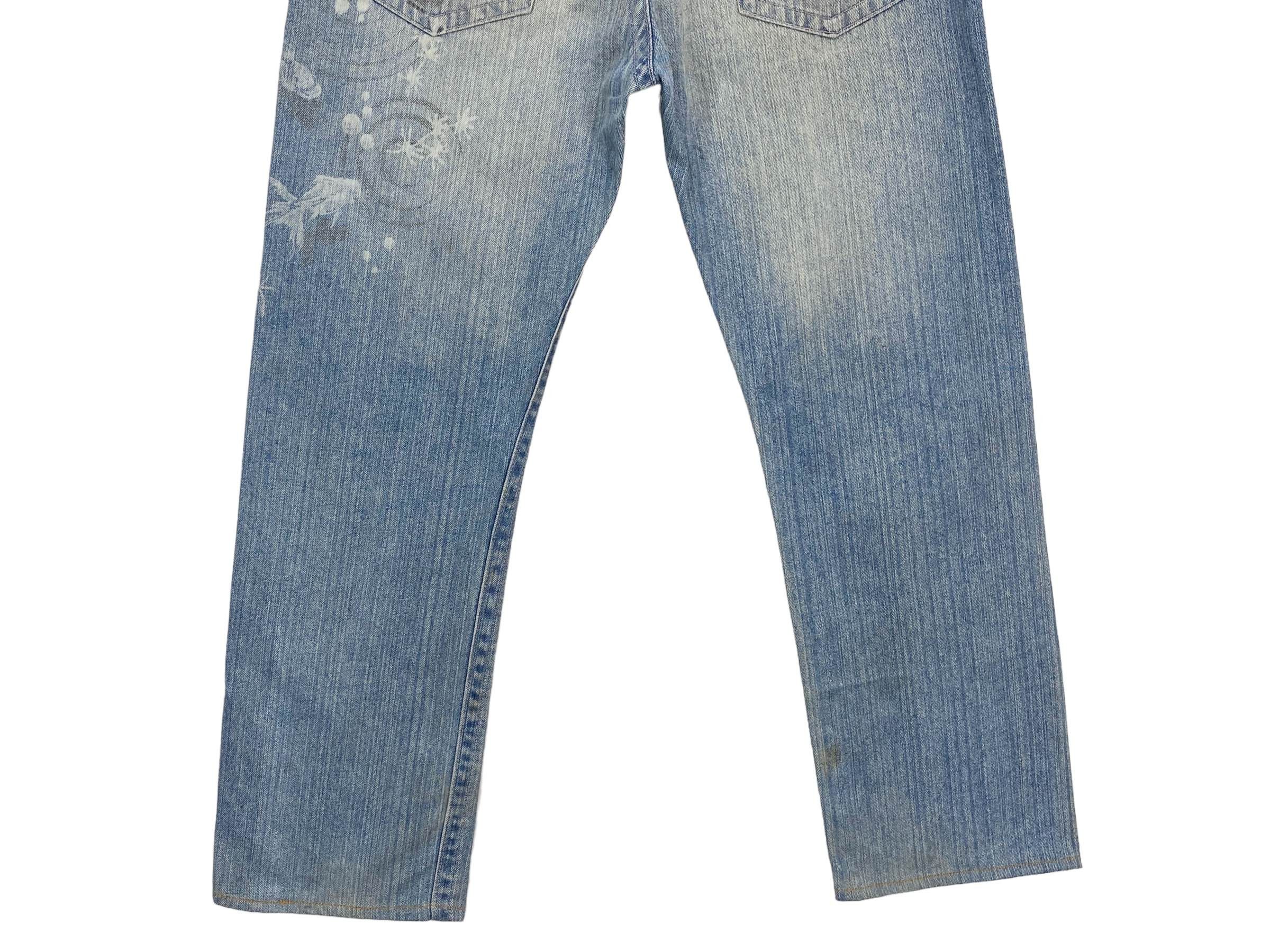 Japanese Brand × Vintage Koi Printed Jeans Sukajan Jeans Size US 35 - 6 Thumbnail