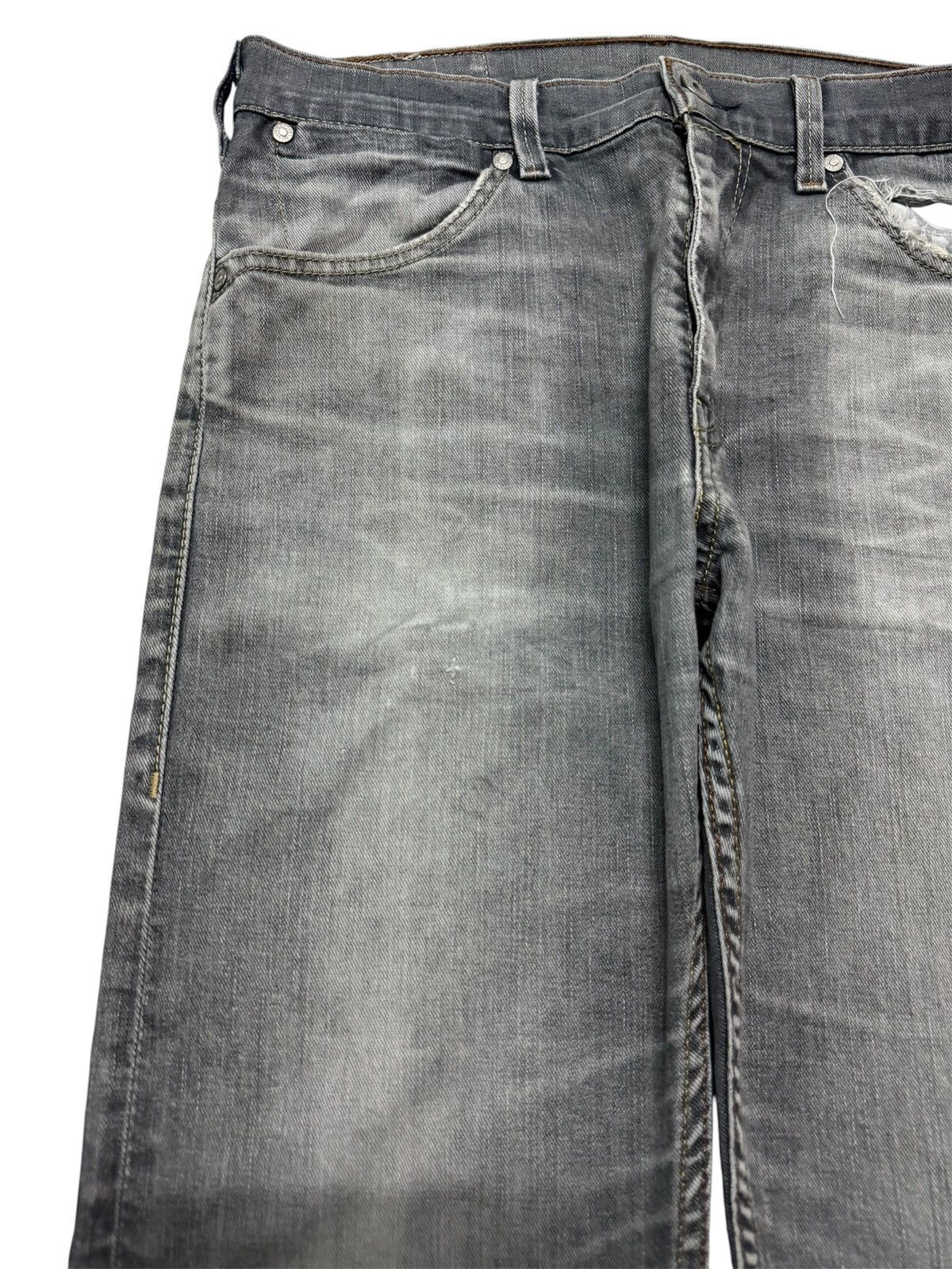 Levi's THRASHED VINTAGE Y2K LEVI'S STONED WASHED DISTRESSED Size US 31 - 7 Thumbnail