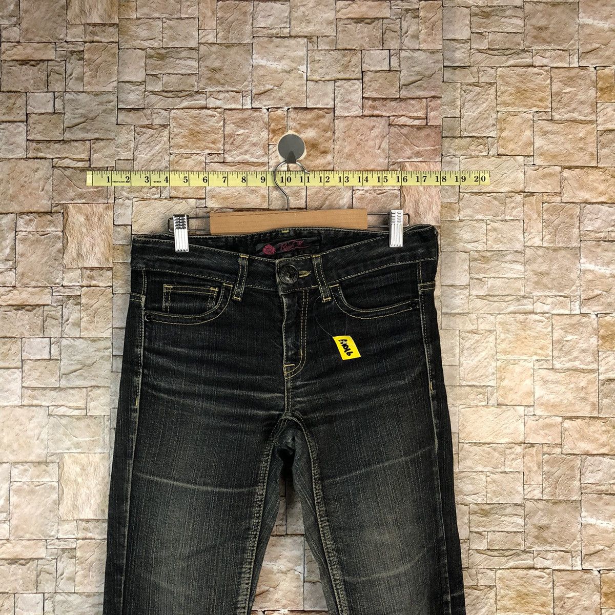 Japanese Brand Rush Nour Black Denim Pants #A1016 Size 28" / US 6 / IT 42 - 4 Thumbnail