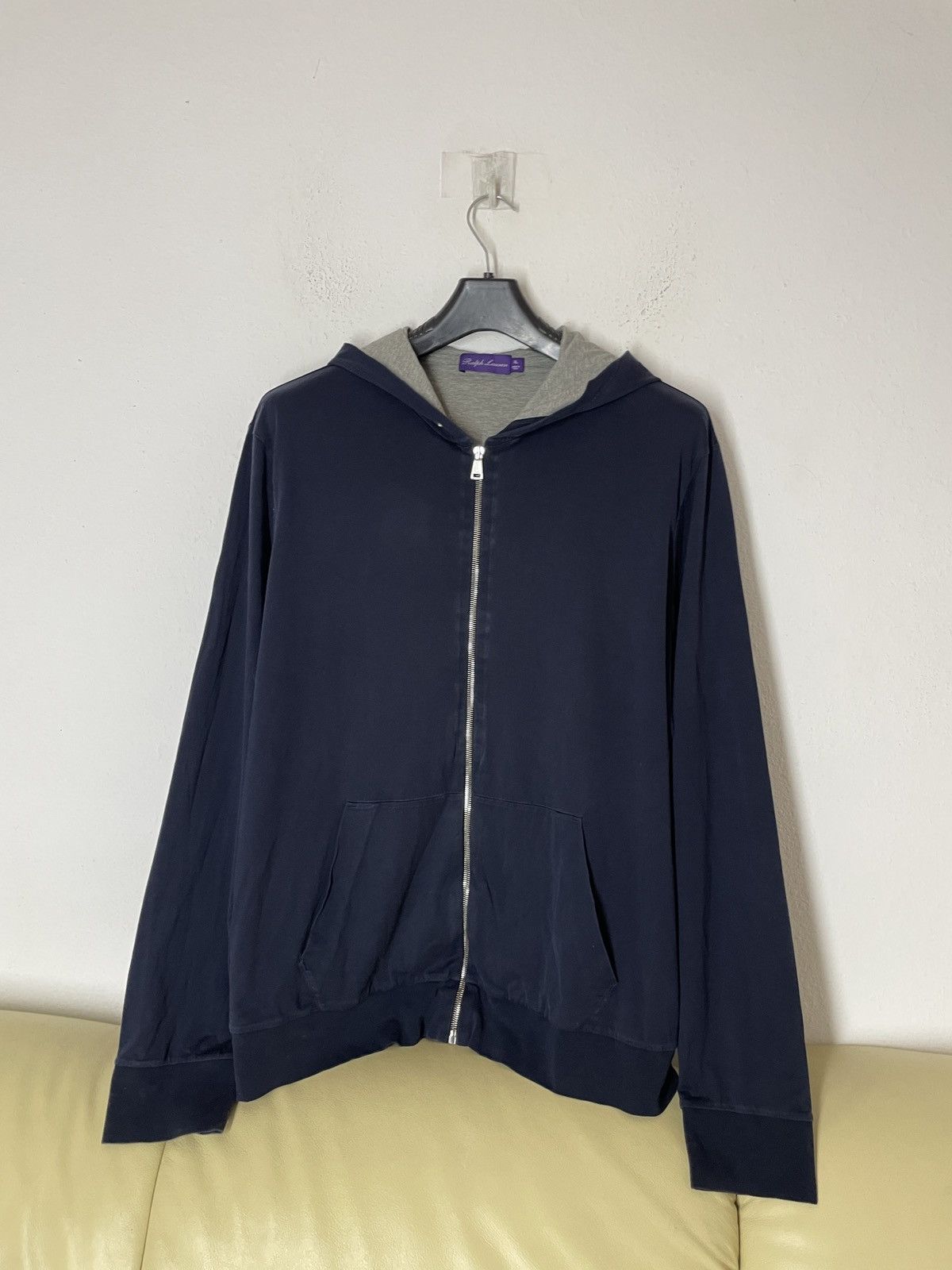 Ralph Lauren Purple Label Ralph Lauren Purple Label Navy Zip Hoodie RRP 1450$ Size US XL / EU 56 / 4 - 11 Thumbnail