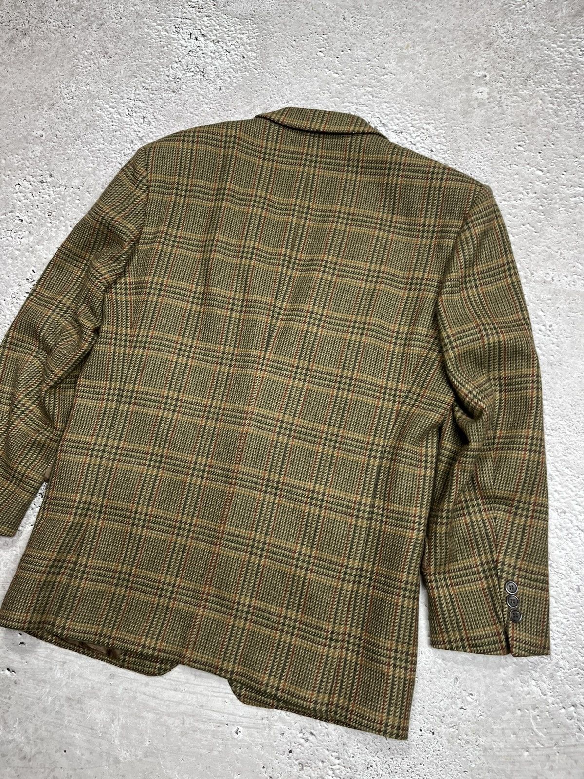 Bogner Bogner Wool Plaid Blazer Jacket Brown Green Check Size 48 Size 38R - 16 Thumbnail