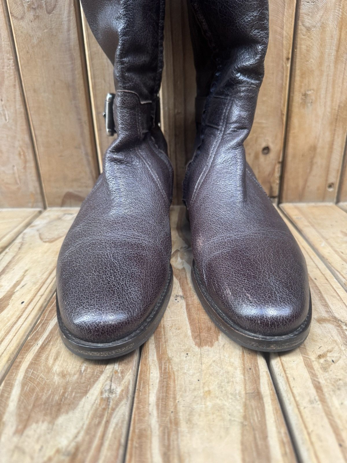 Burberry Burberry women’s brown leather pull on boots sz EUR 38 Size US 8 / IT 38 - 5 Thumbnail