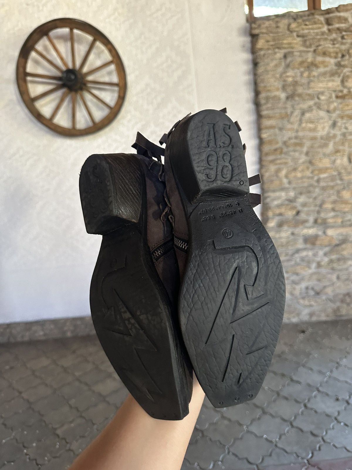 A.S.98 A.S.98 Vintage Avant Garde Leather Ankle Boots Western Japan Size US 7 / EU 40 - 9 Thumbnail