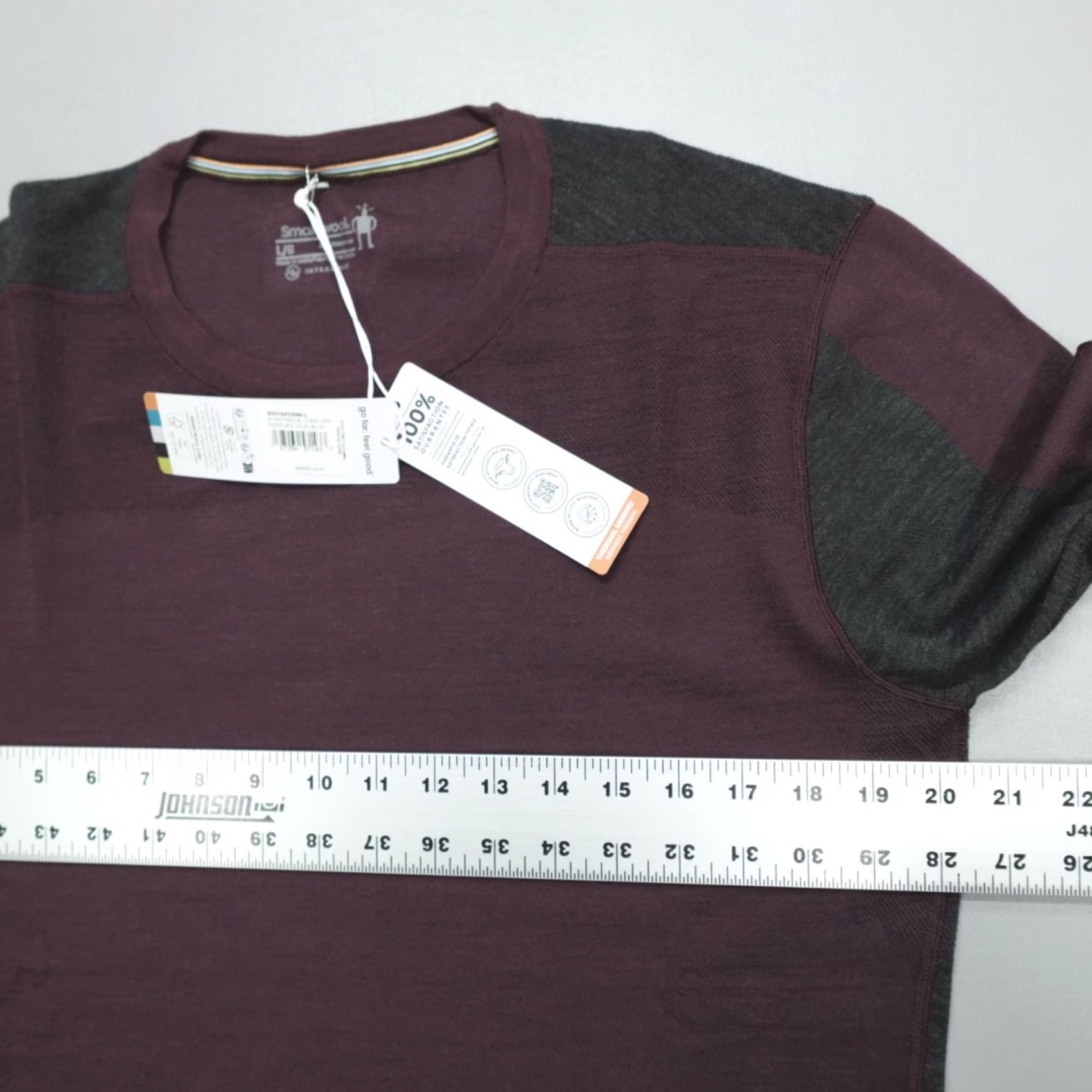 Smartwool SmartWool Intraknit Thermal Merino Base Layer Shirt Men's L Crew Purple Winter Fall Long Sleeve Athletic Hidden Logo Regular Fit Pirates? Size US L / EU 52-54 / 3 - 5 Thumbnail