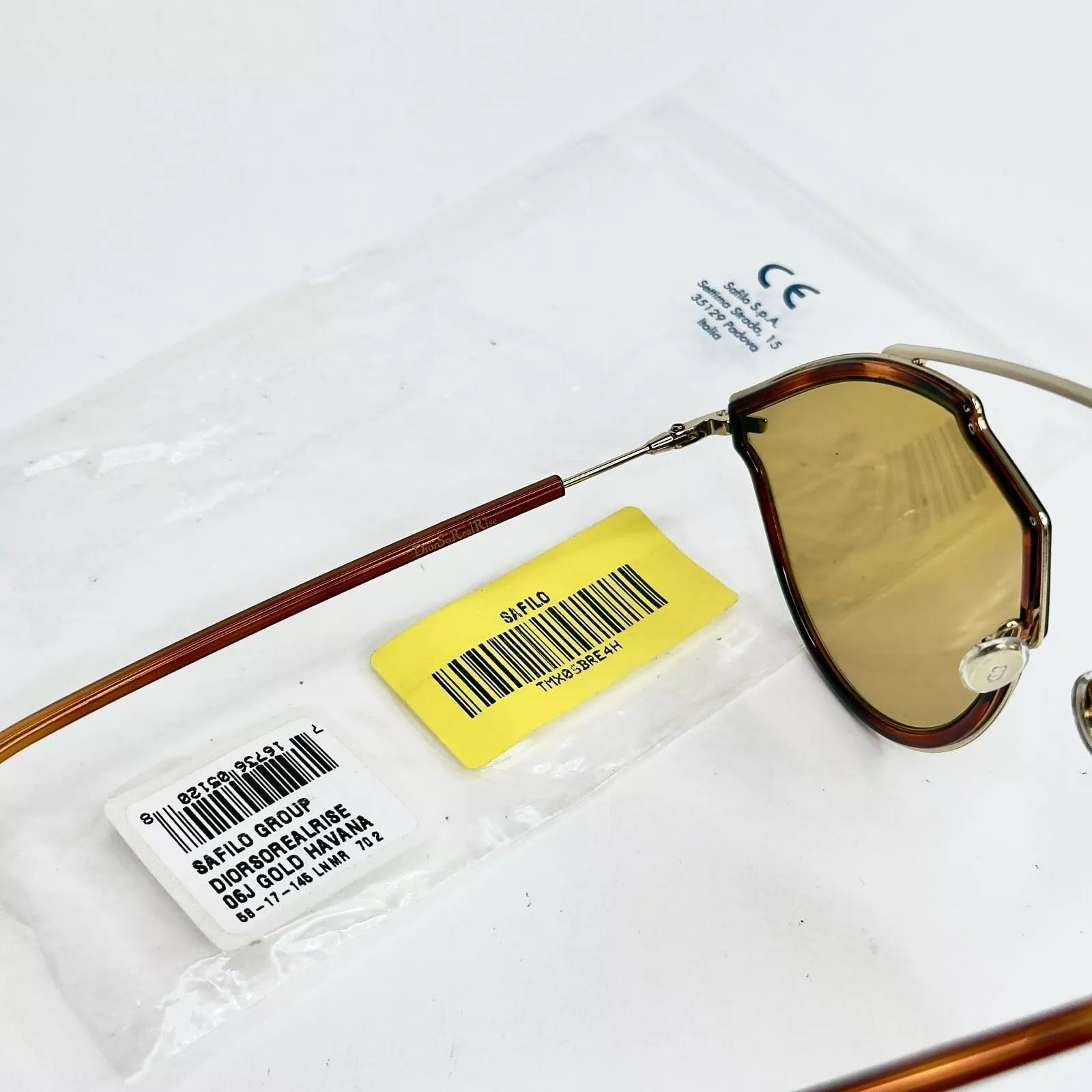 Christian Dior Monsieur CHRISTIAN DIOR SO REAL Gold Aviator Sunglasses SOREALRISE Size ONE SIZE - 6 Thumbnail