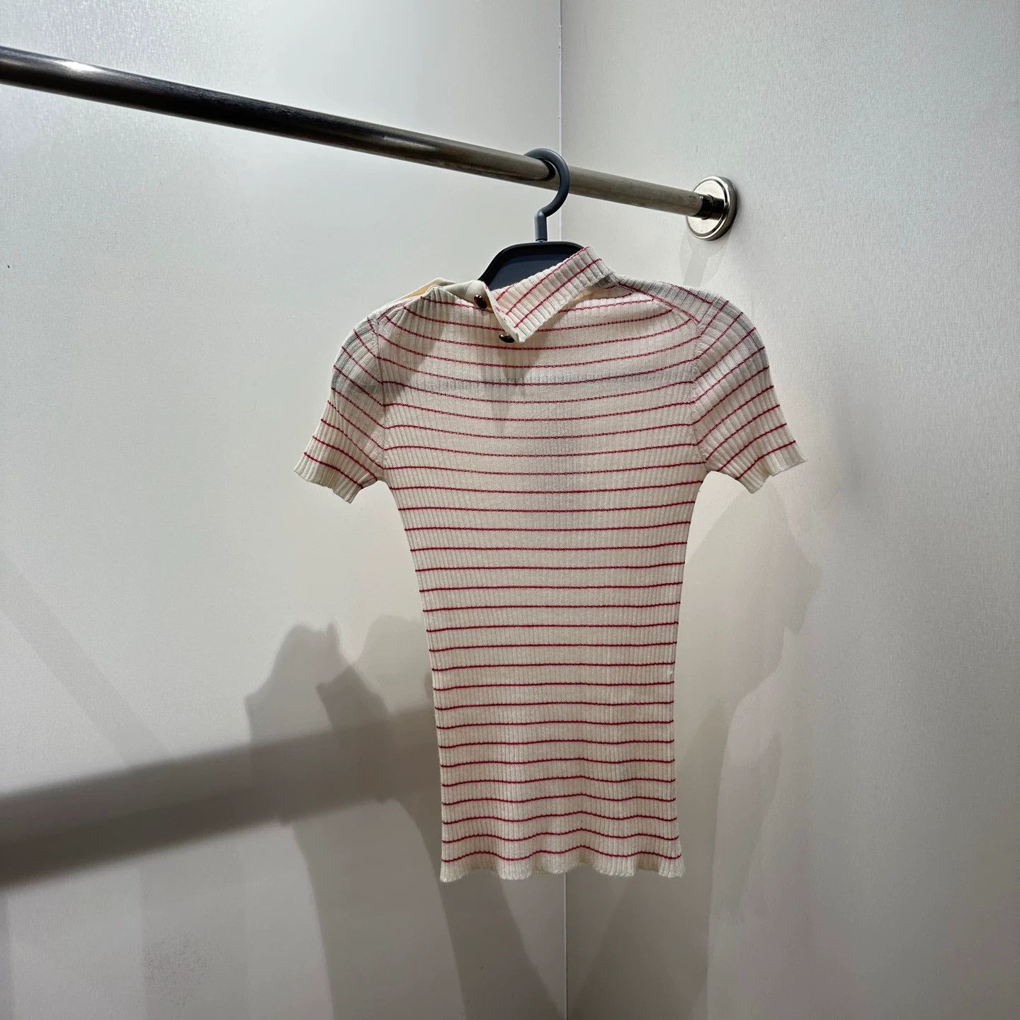 Christian Dior Monsieur CD Shoulder Buckle Bee Stripe Knit SS mar557 Size XS / US 0-2 / IT 36-38 - 2 Thumbnail