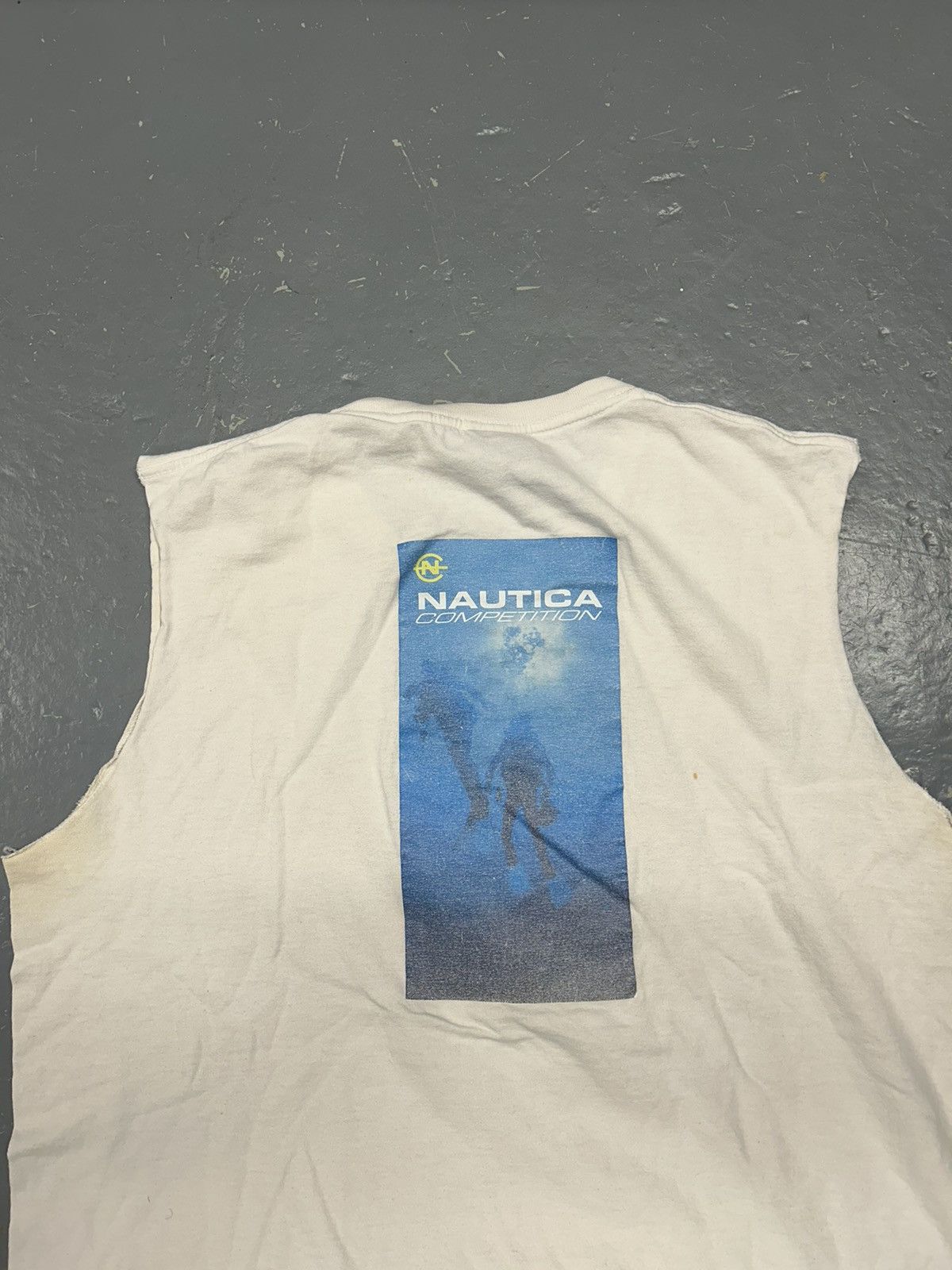 Nautica × Vintage Crazy Vintage Y2K 90s Essential White Nautica Tank Top Size US L / EU 52-54 / 3 - 2 Thumbnail
