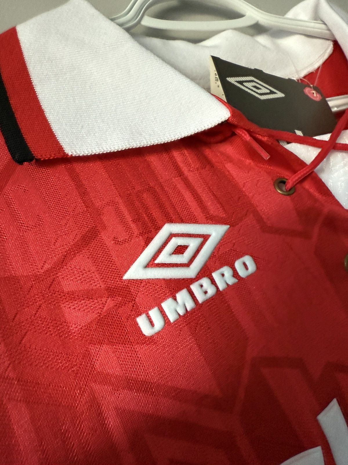 Umbro Eric Cantona Manchester United Vintage New Soccer Jersey Size US XXL / EU 58 / 5 - 4 Thumbnail
