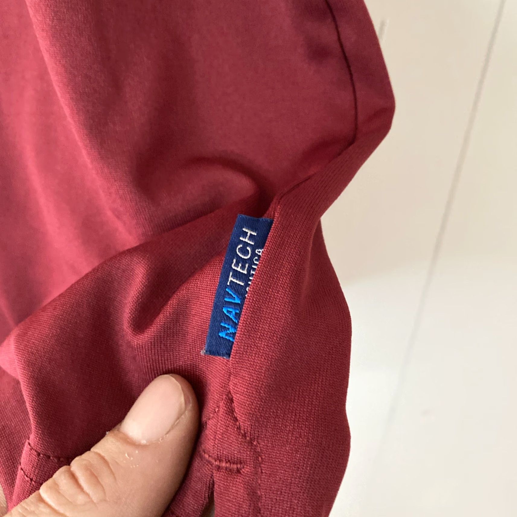 Nautica Nautica Navtech Polo Shirt Mens Medium Golf Walking Polyester Red M Size US M / EU 48-50 / 2 - 7 Thumbnail