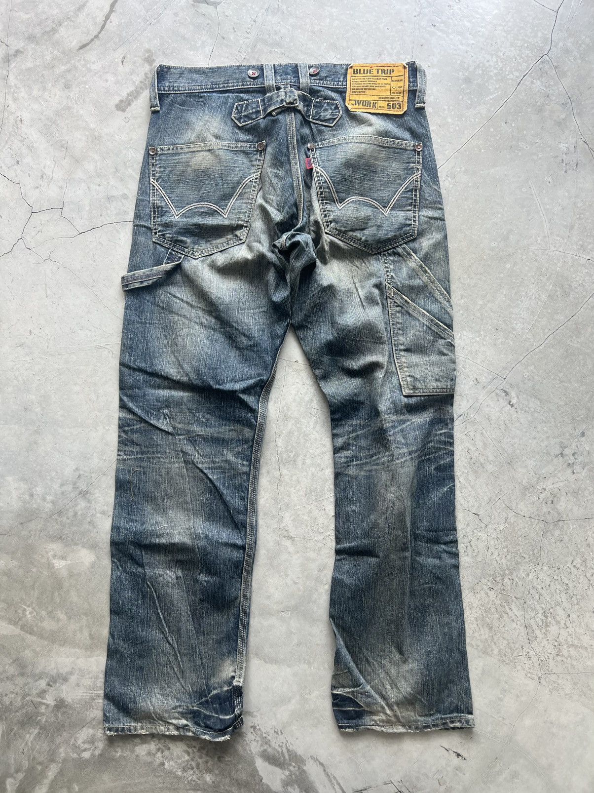 Edwin Edwin Blue Trip W30 Actual 32x31 Carpenter Jeans Size US 30 / EU 46 - 6 Thumbnail