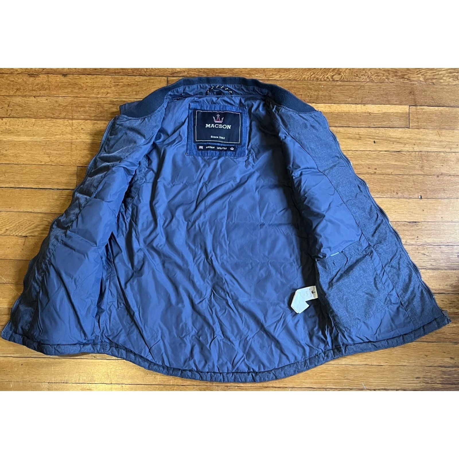 Vintage Macson Vest Men’s XL Blue Puffer Vest All Seasons Lined Pockets Zip Short Jacket/Coat Casual Workwear Regular Fit Vintage No Size US XL / EU 56 / 4 - 2 Thumbnail