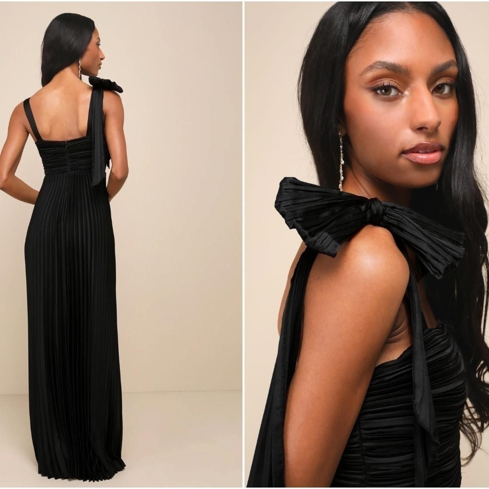 Lulus LULU's Prom Wedding Bridesmaid Satin Sexy Elegant Maxi Size XS / US 0-2 / IT 36-38 - 3 Thumbnail