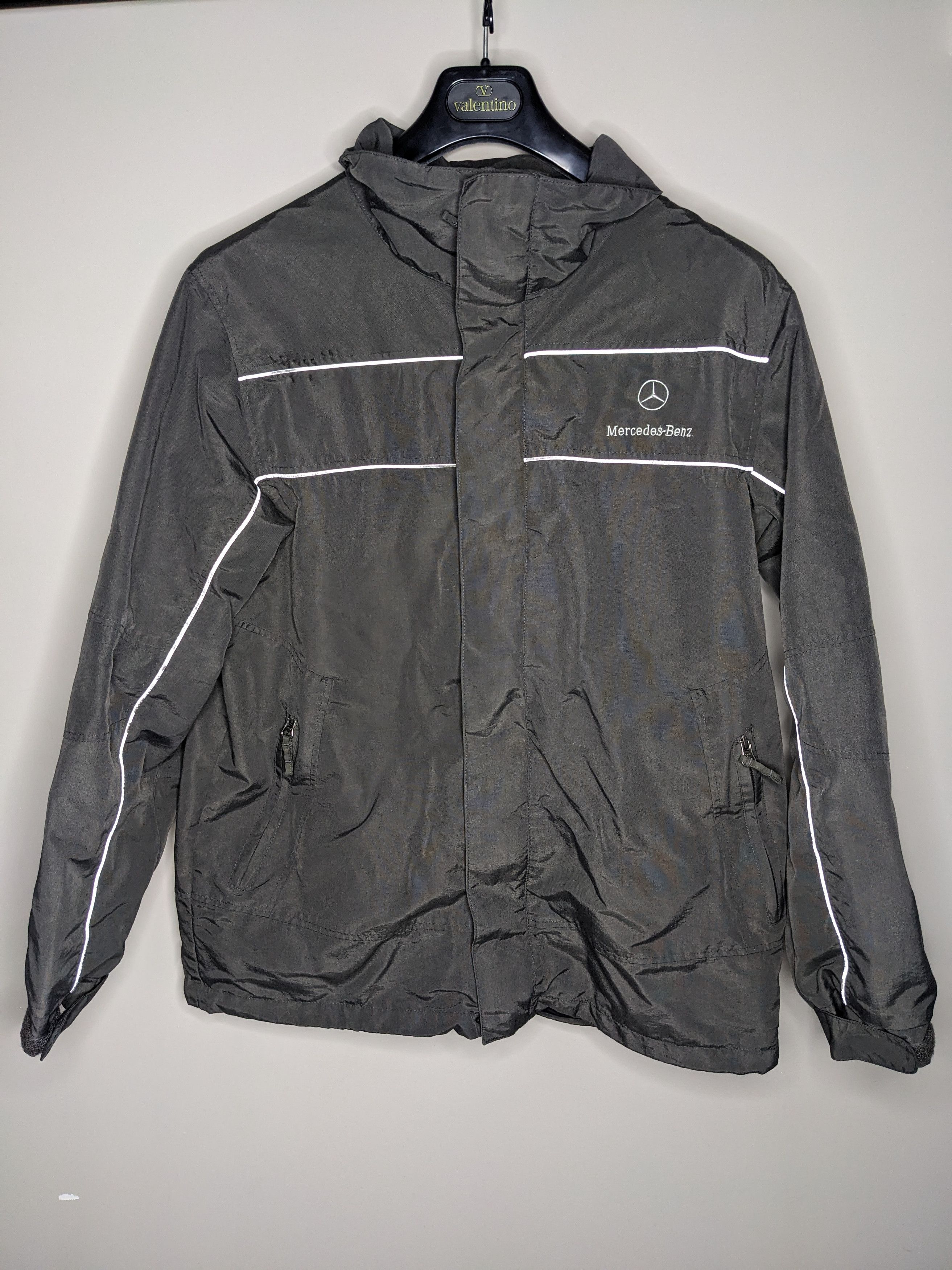 Mercedes-Benz Mercedes Benz Nylon Windbreaker Jacket Medium Coat Grey AMG Size US M / EU 48-50 / 2 - 1 Thumbnail