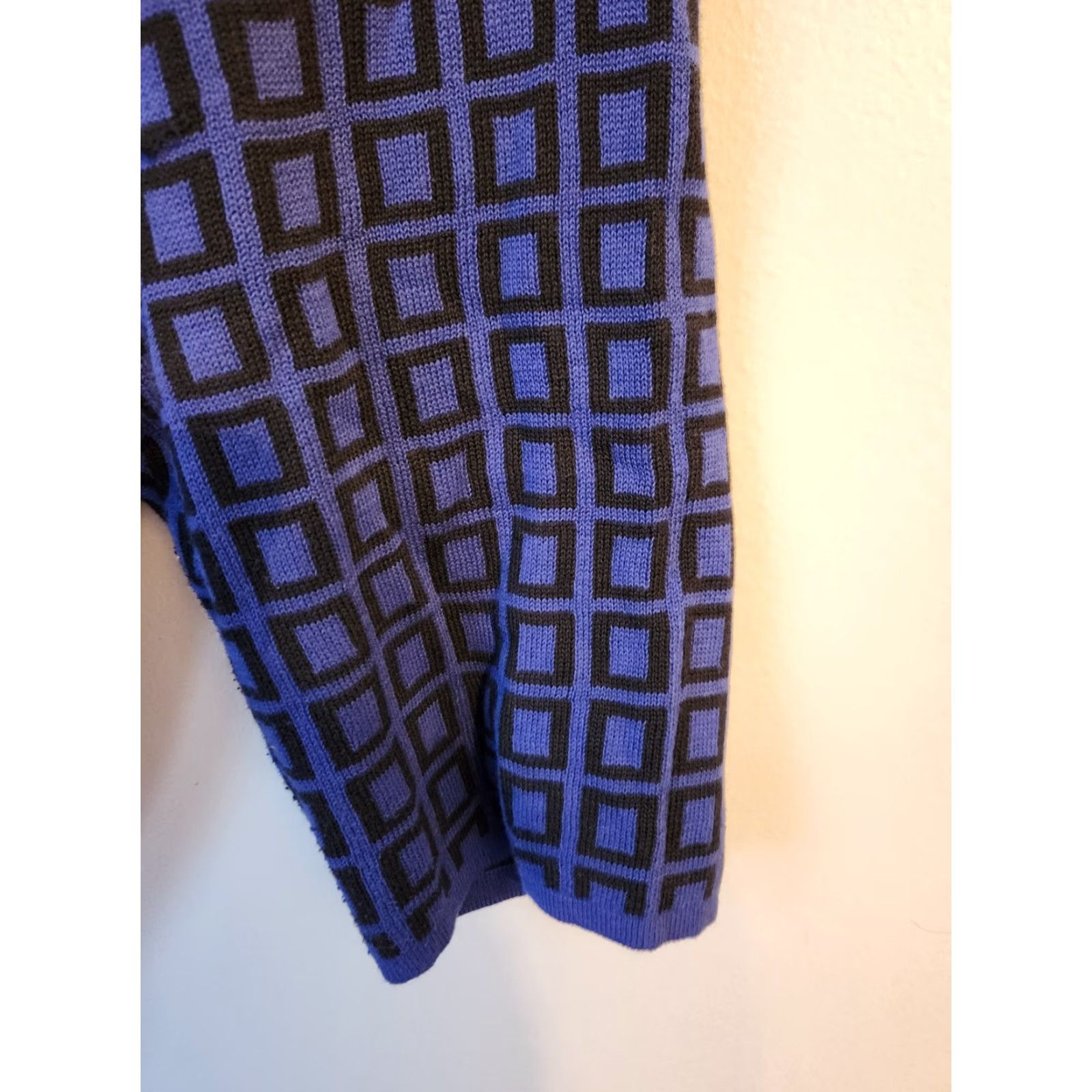Vintage Liz & Me Platinum Collection Indigo Royal Blue Button Front Cardigan 3X Women Knit 100% Cotton Geometric Button Accents Size XXL / US 16-18 / IT 52-54 - 5 Thumbnail