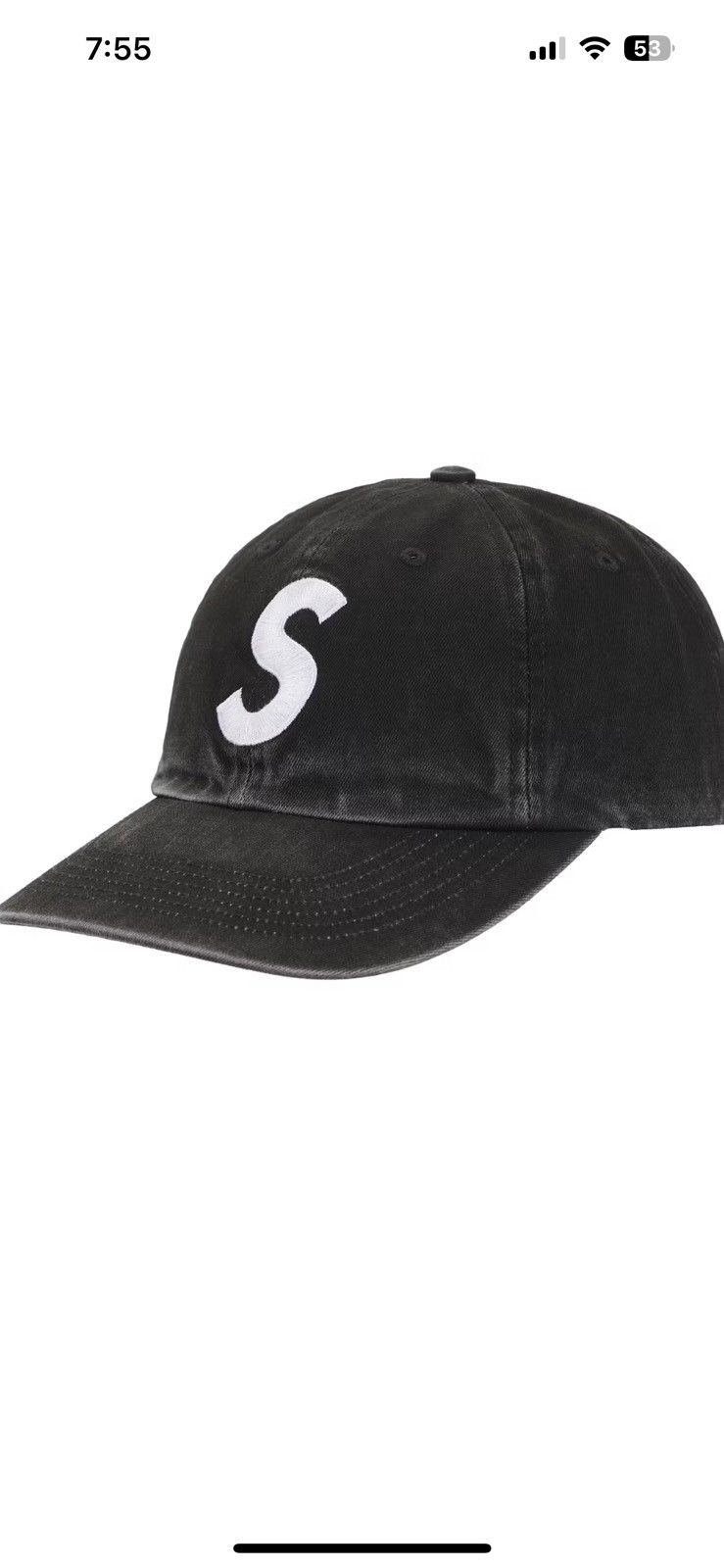 Supreme Supreme Pigment Coated 2-Tone S Logo 6-Panel Size ONE SIZE - 9 Thumbnail