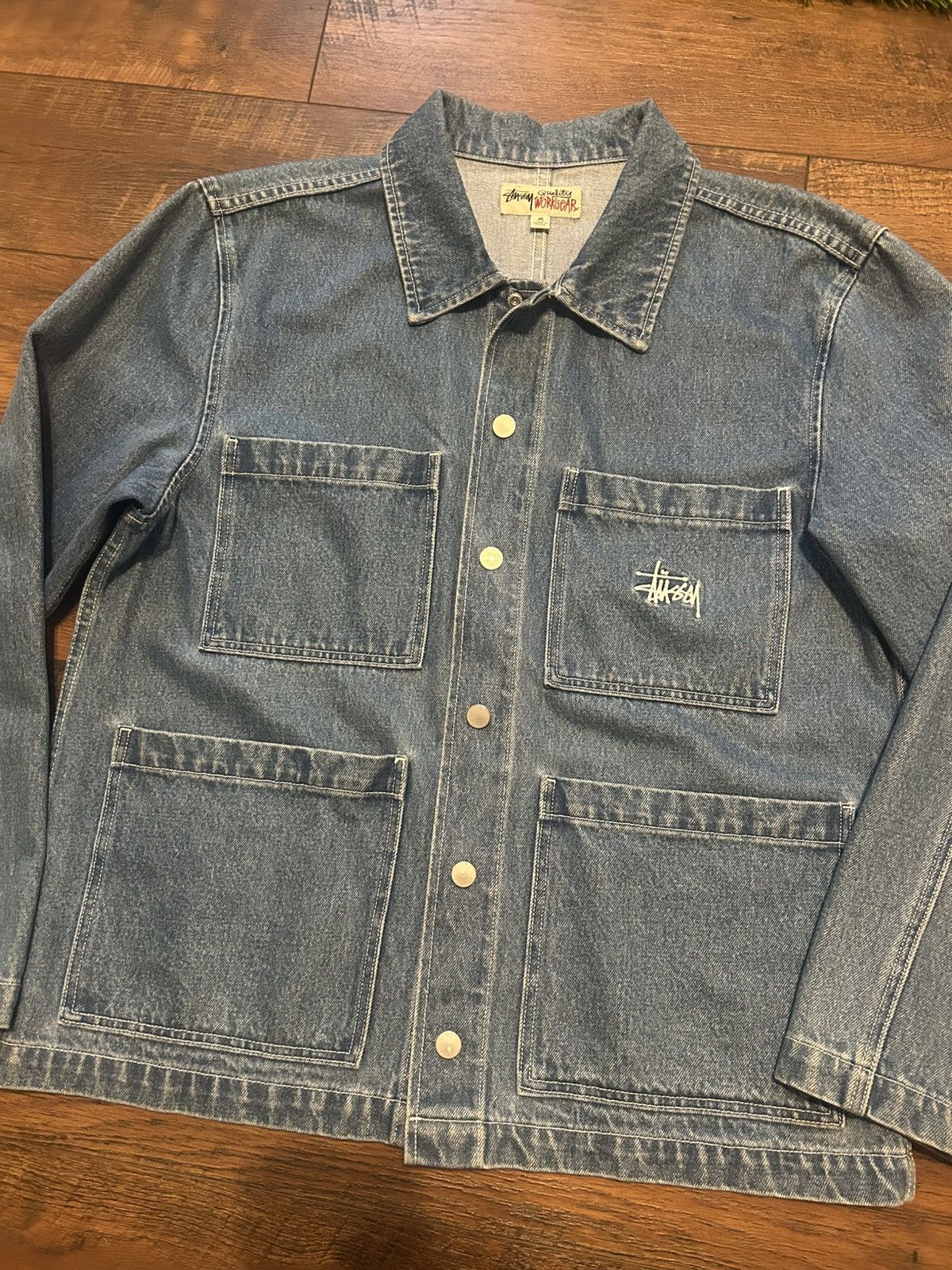 Stussy Stussy Chore Denim Jacket Japan Exclusive Size US M / EU 48-50 / 2 - 2 Thumbnail