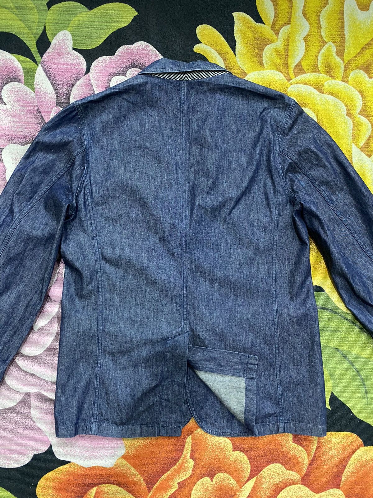 agnes b. Vintage Agnes B. Homme Paris Denim Coat Jacket Size US L / EU 52-54 / 3 - 6 Thumbnail