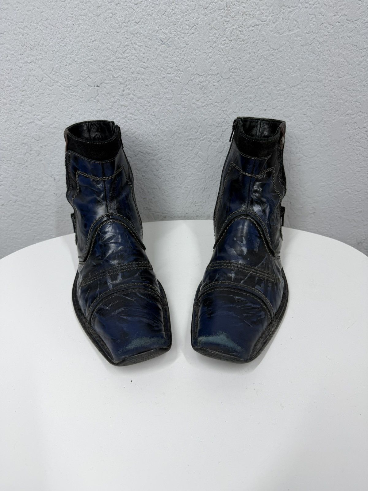 If Six Was Nine Vintage Italian AS 98 Like Guidi 795v Leather Biker Boots Size US 10 / EU 43 - 5 Thumbnail