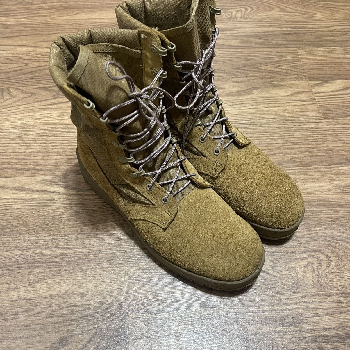Vibram Tan beige military US Army combat boots vibram Size US 11.5 / EU 44-45 - 3 Thumbnail