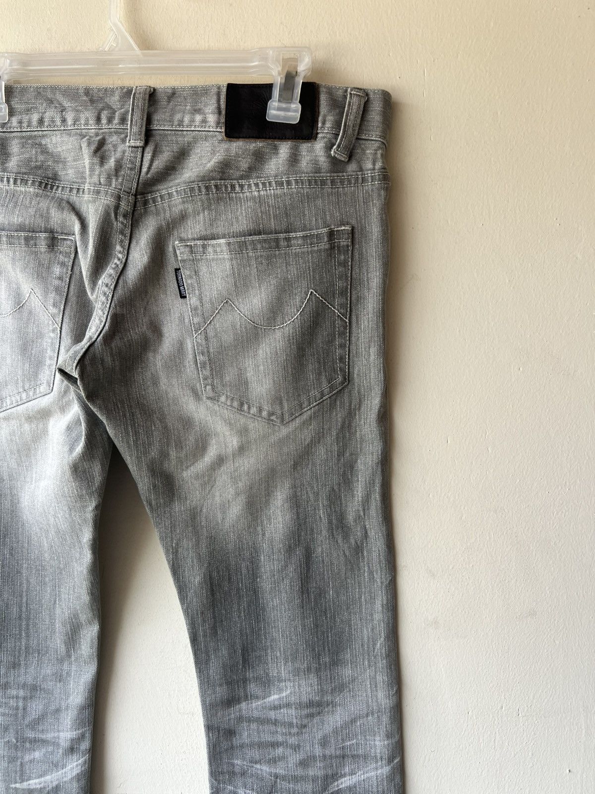 Tornado Mart Tornado Mart Distressed Fade Denim Flare Jeans Size US 31 - 18 Thumbnail