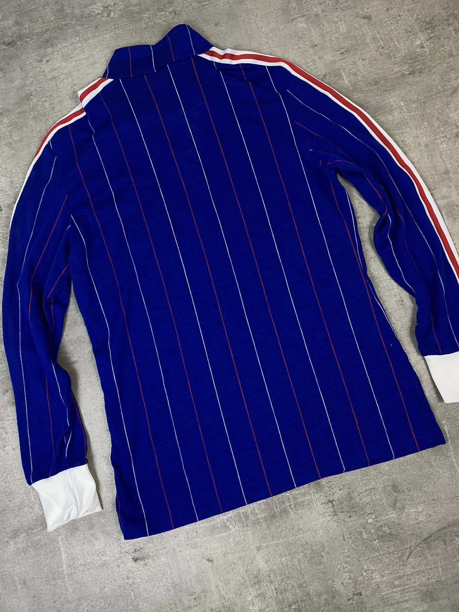 Adidas Vintage Adidas France Blue Jersey Soccer 1980s Longsleeve Size US S / EU 44-46 / 1 - 8 Thumbnail