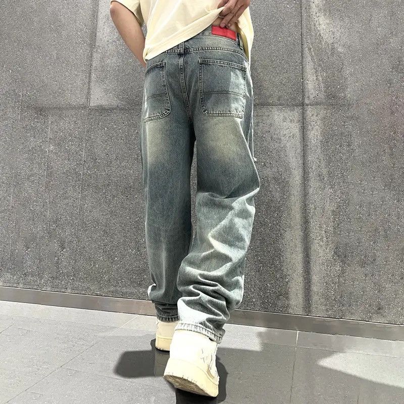 Japanese Brand × Vintage Torn Jeans High Quaity Broken Holes Male Pants Size US 29 - 4 Thumbnail