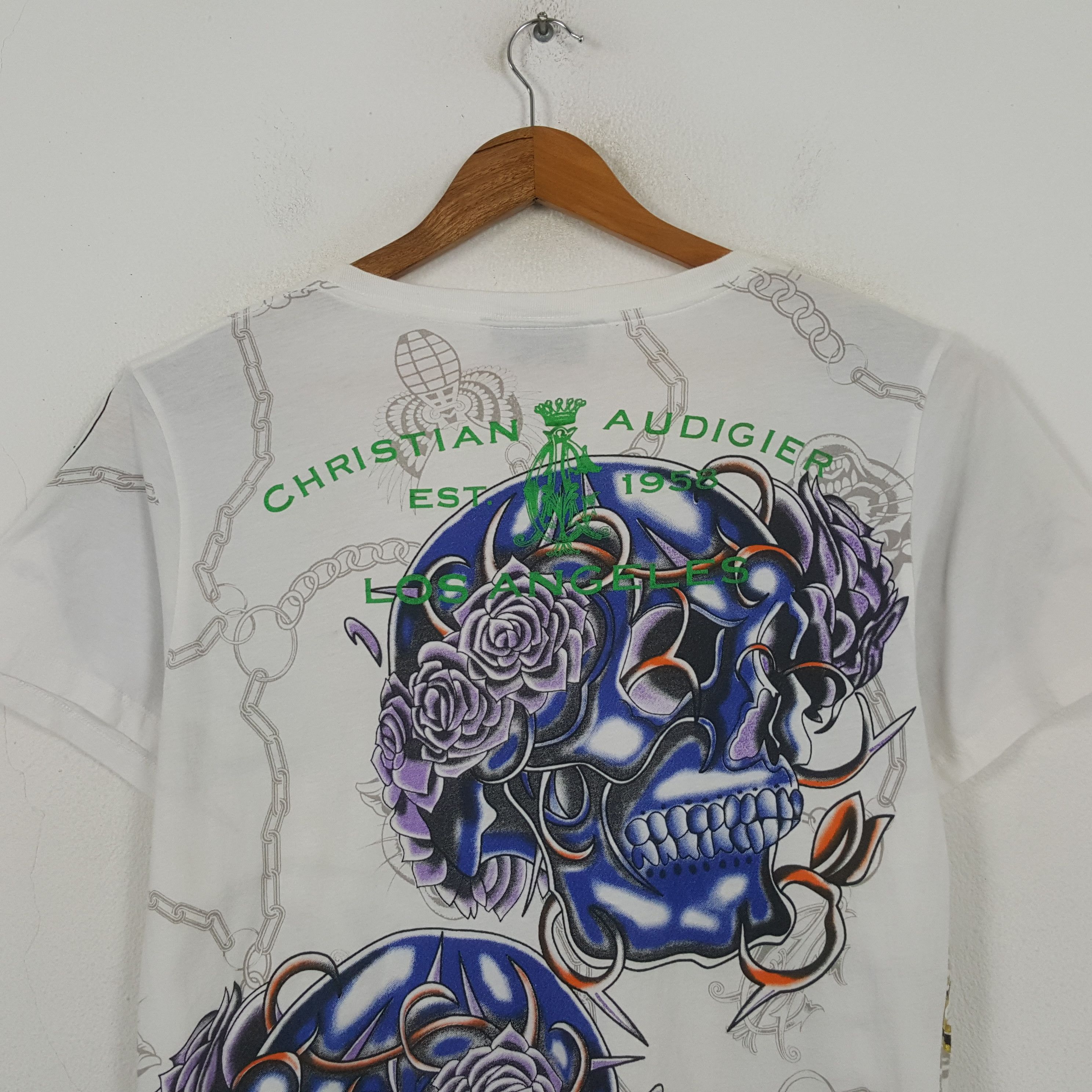 Christian Audigier Vintage Christian Audigier Designer Brand T-shirt RR9 Size L / US 10 / IT 46 - 2 Thumbnail
