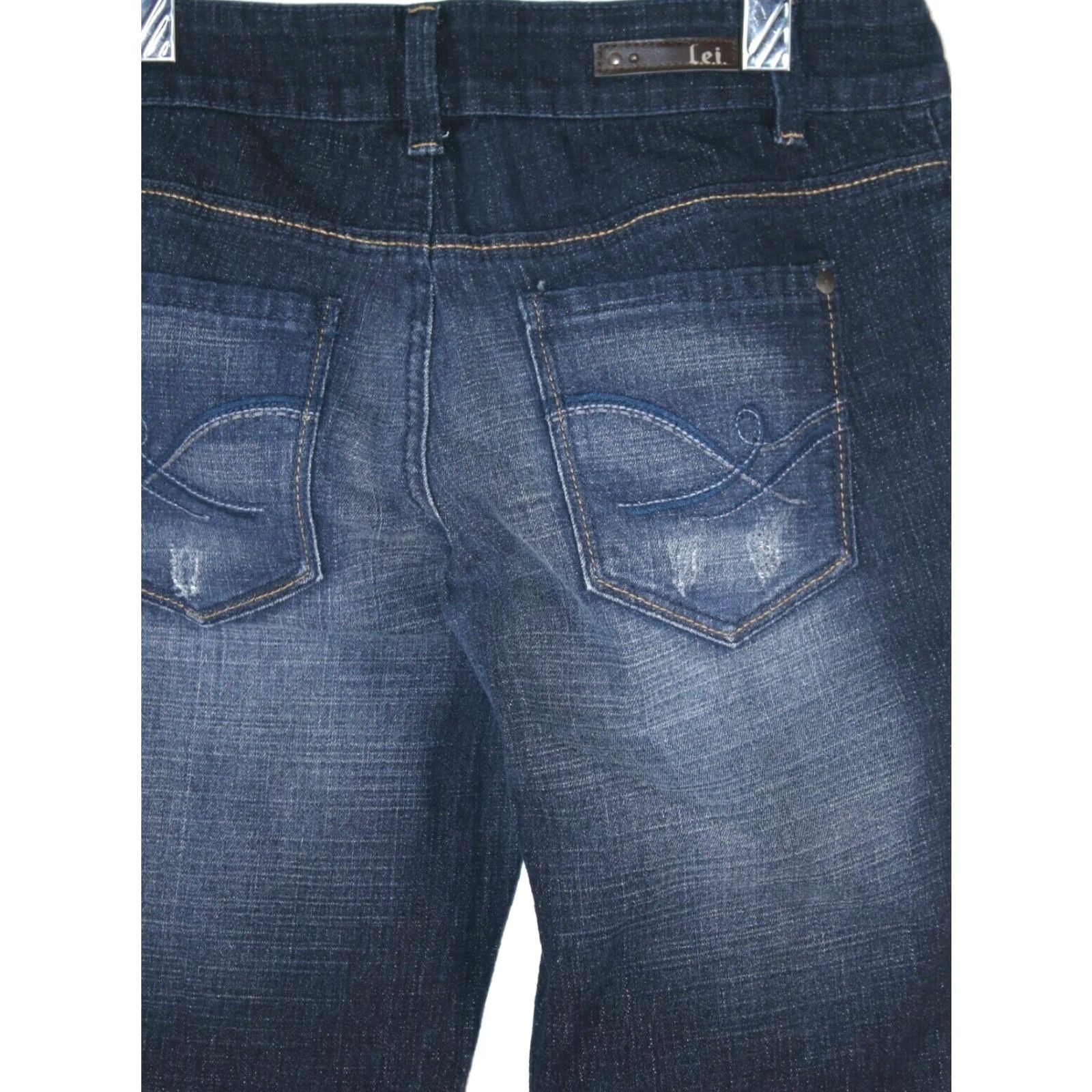 Vintage VINTAGE LEI Ashley Trouble Skinny Dark Blue Jeans Junior Women Size 5 Regular 30X31 2010 Size 27" / US 4 / IT 40 - 2 Thumbnail