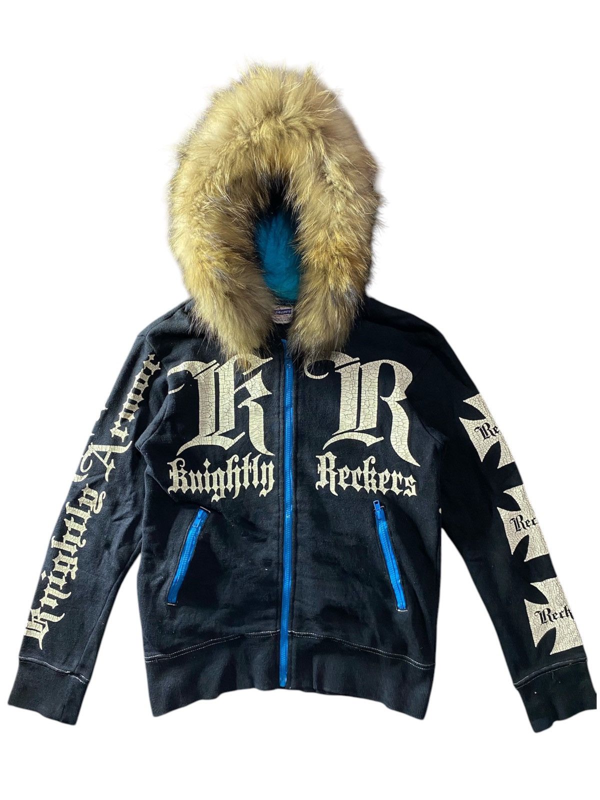 Japanese Brand reckers poem style fur hoodie Size US S / EU 44-46 / 1 - 1 Thumbnail