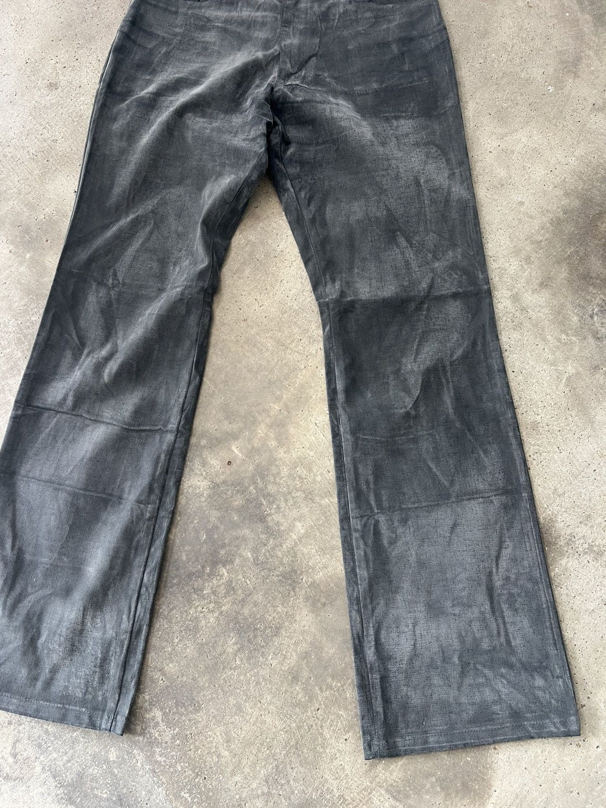Nicole Club Vintage Y2K Nicole Monsieur Archival Waxed Cotton Pants Size US 32 / EU 48 - 9 Thumbnail