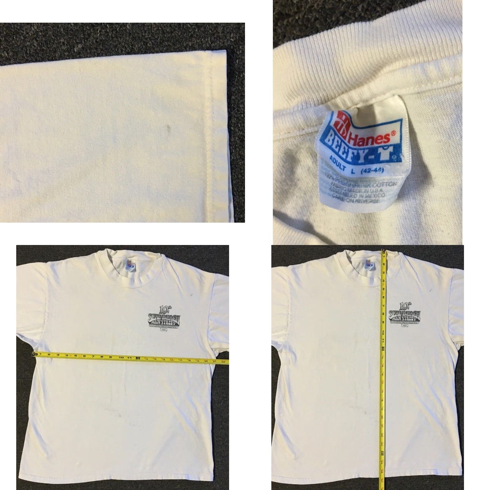 Vintage VINTAGE 90s Seal Beach Car Show Faded Distress Shirt S Hot Rod Beach Surf Art Grunge Shirt Mens White 90s California Cars Grunge Vintage Size US S / EU 44-46 / 1 - 10 Thumbnail