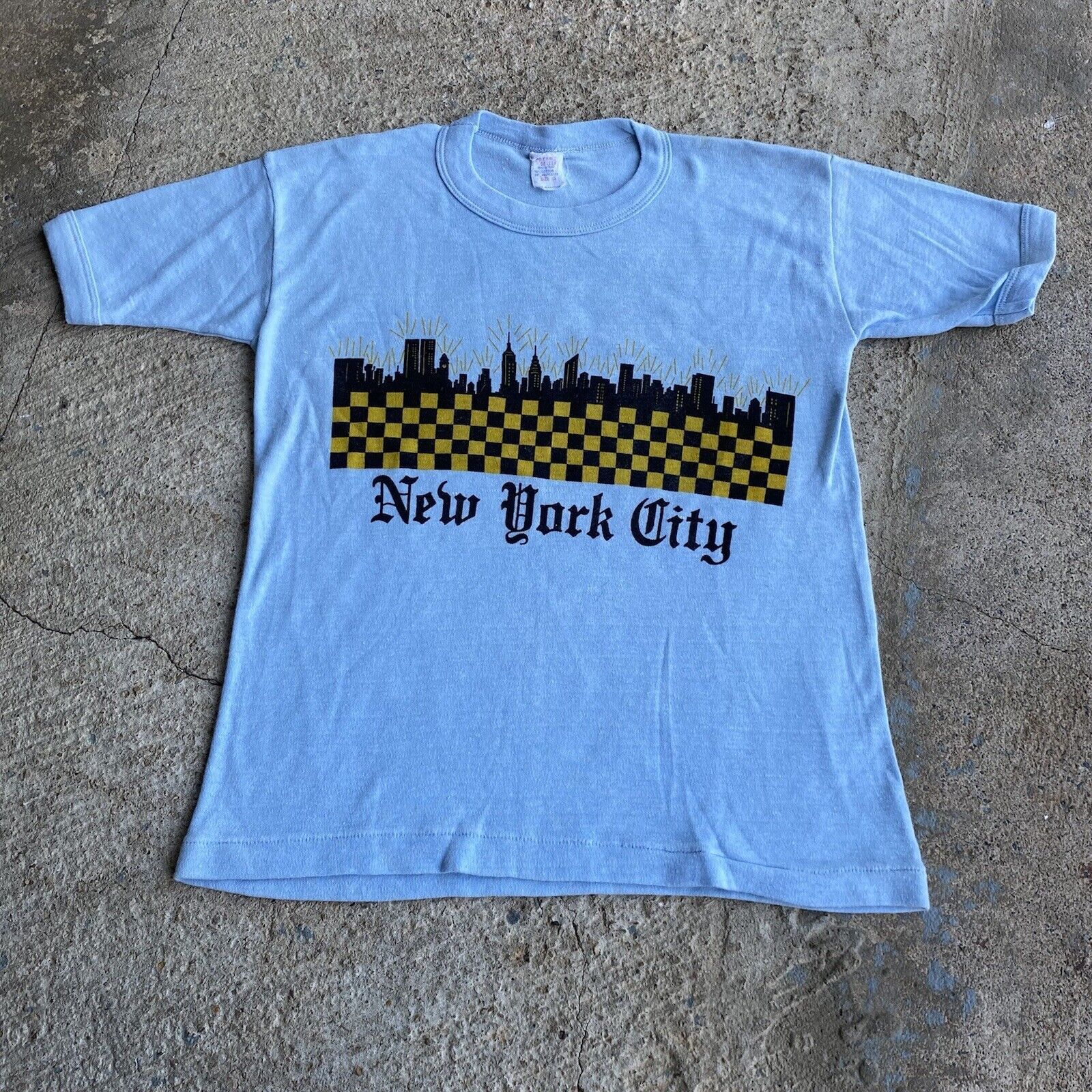 Vintage Vintage 70’s New York City Reinforced Collar Shirt Size US S / EU 44-46 / 1 - 2 Thumbnail