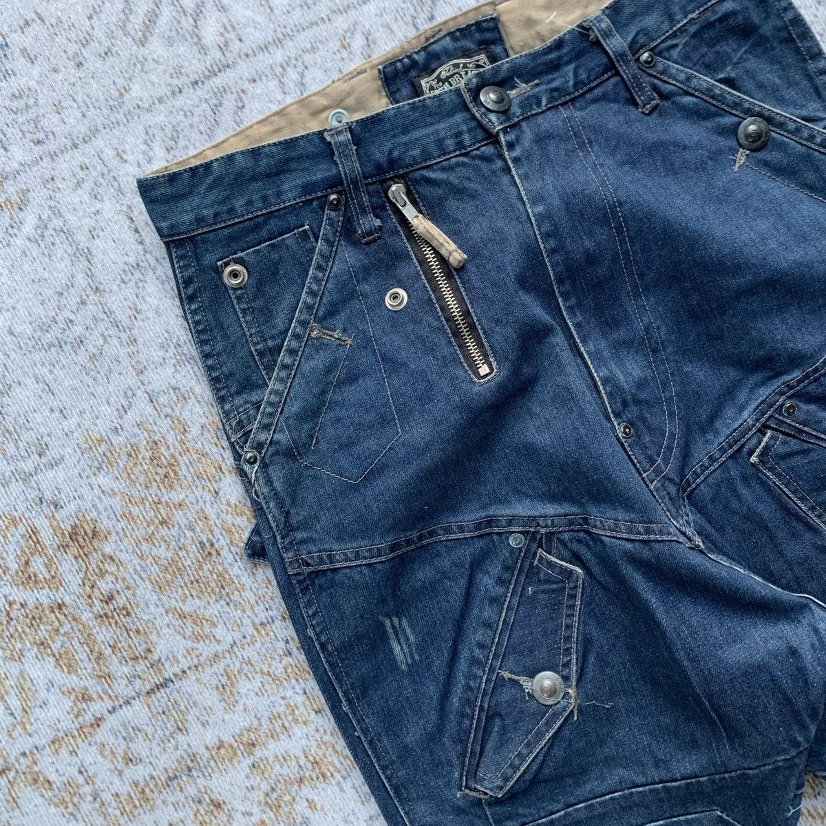 If Six Was Nine × Japanese Brand × Vintage Rare Vintage BRTH Breath Artisan Jeans Multi Zippers Size US 32 / EU 48 - 4 Thumbnail