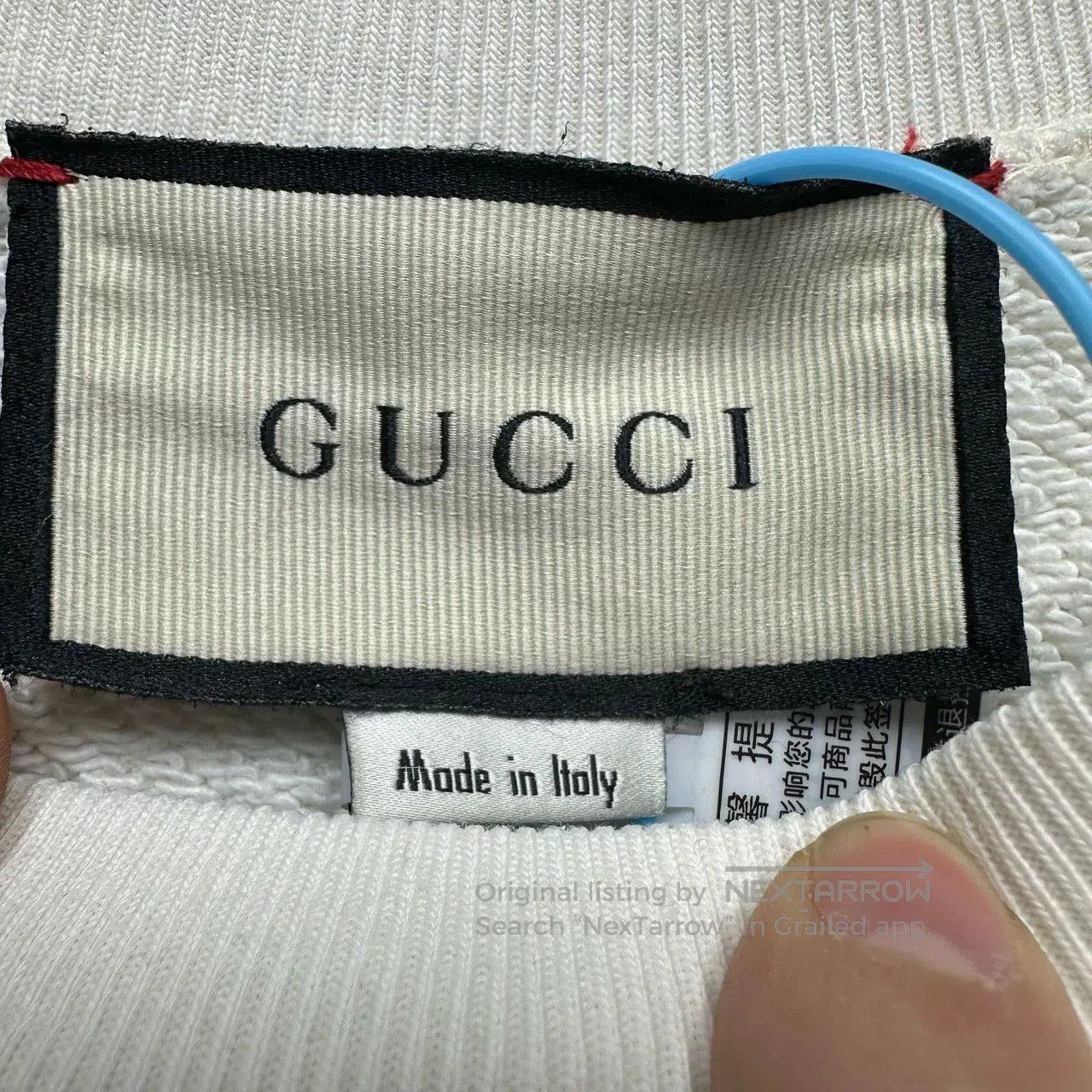 Gucci gucci cream logo embroidered long sleeve sweatshirt. Size US S / EU 44-46 / 1 - 3 Thumbnail