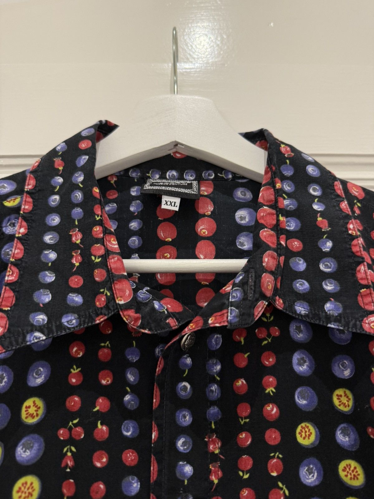 Versace Versace fruit collection 90s vintage shirt Size US XXL / EU 58 / 5 - 4 Thumbnail