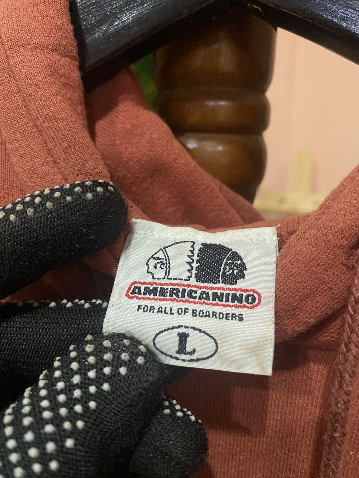 Vintage Americannino Vintage Rust Brown Hoodie Classic Skateboarder Size US L / EU 52-54 / 3 - 4 Thumbnail