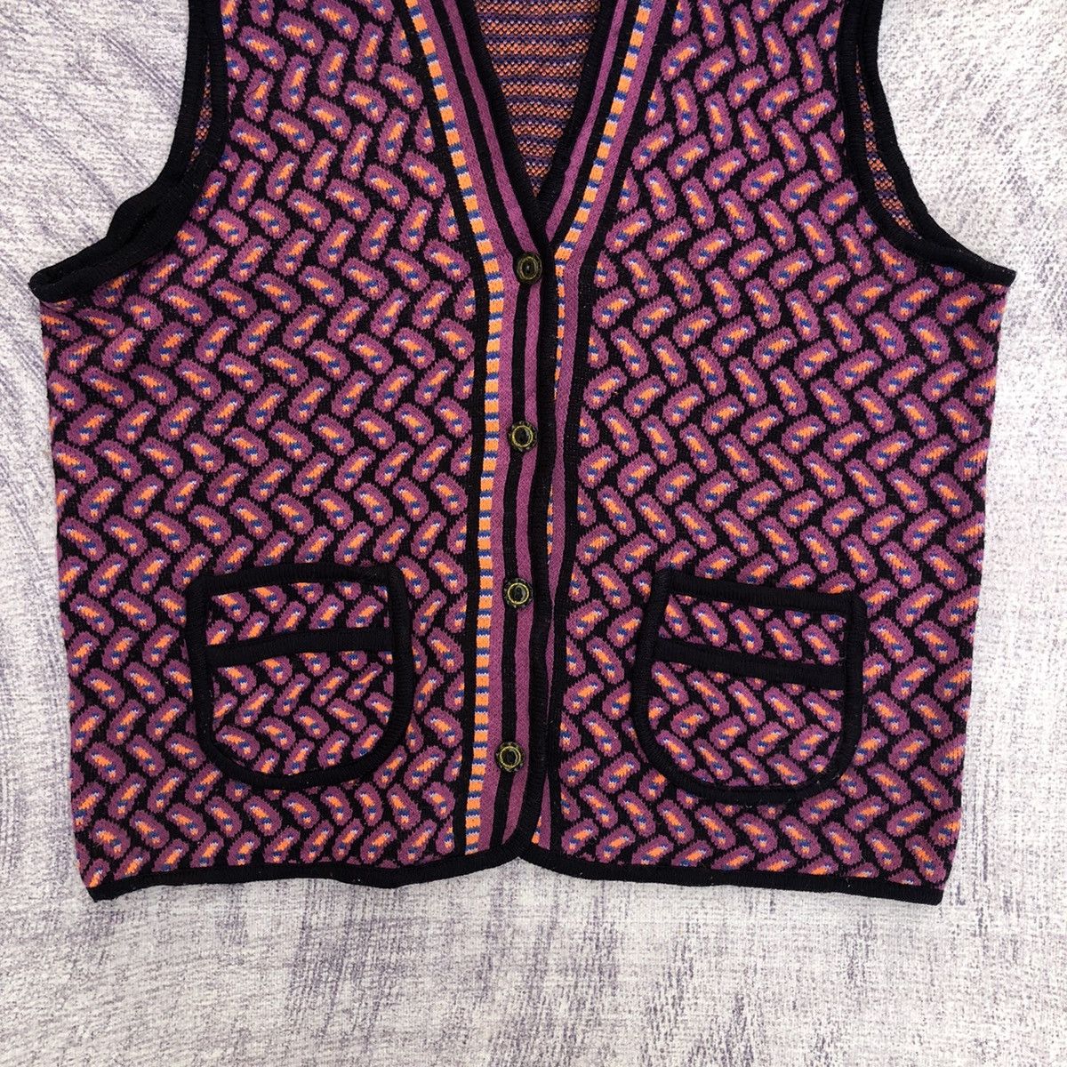 Beauty Beast × Traditional Weatherwear 🔴Very Rare KnitVest Vintage Pattern Size US M / EU 48-50 / 2 - 3 Thumbnail