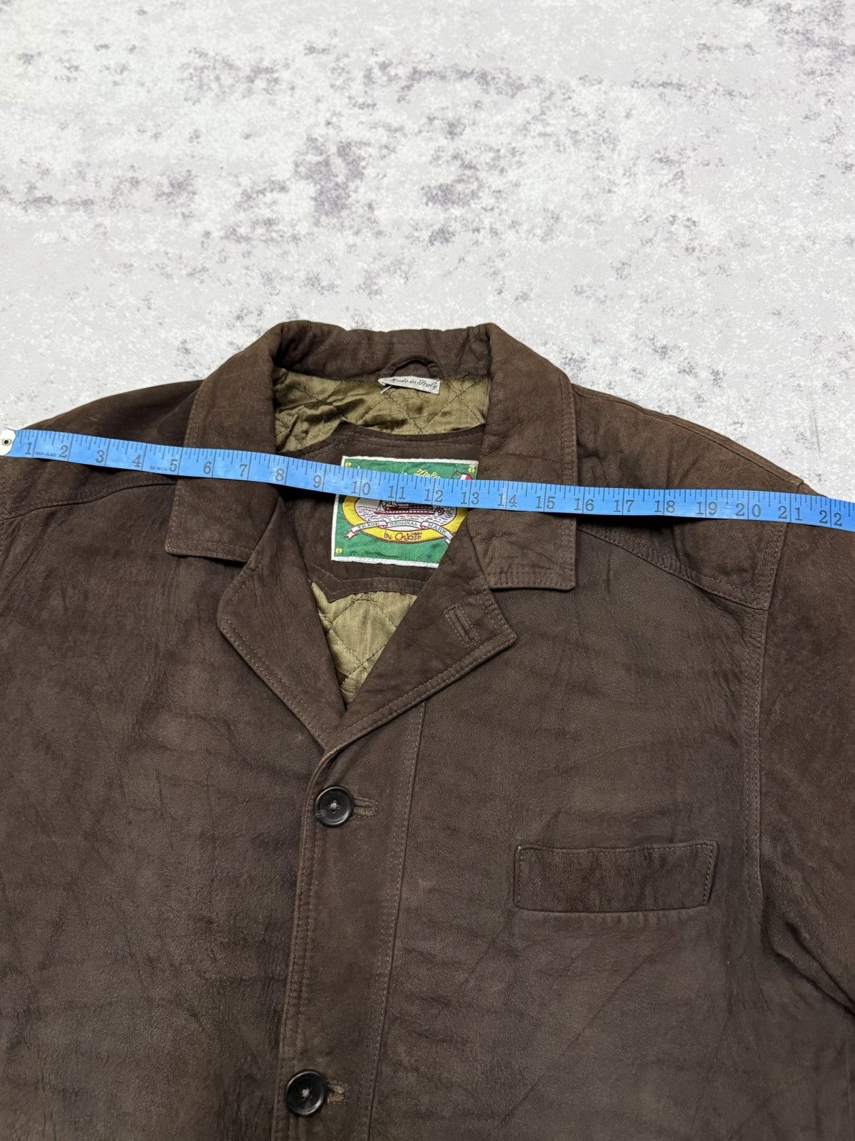 Vintage Vintage Victory Boat Line Suede Brown Jacket Wool lined Size US L / EU 52-54 / 3 - 18 Thumbnail