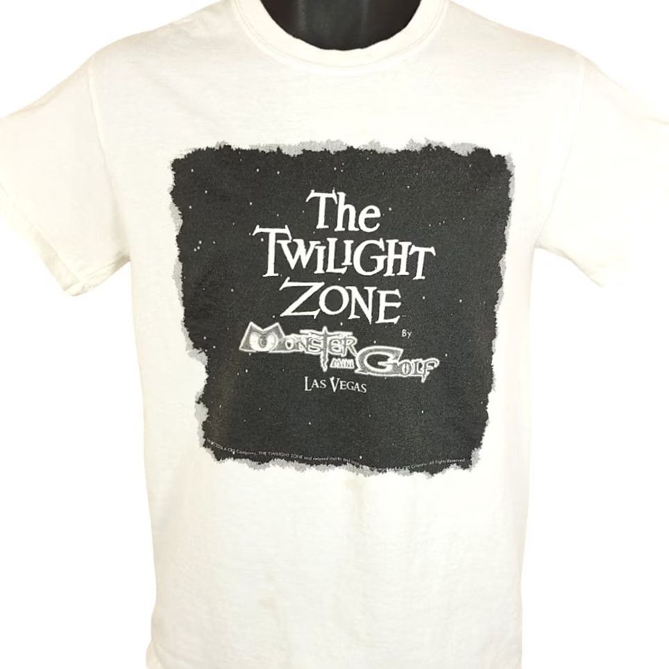 Gildan Twilight Zone T Shirt Mens Size Small Monster Mini Golf People Are Alike Las Vegas T-Shirt Mens Small White Cotton Gildan 60s Sci Fi Size US S / EU 44-46 / 1 - 2 Thumbnail