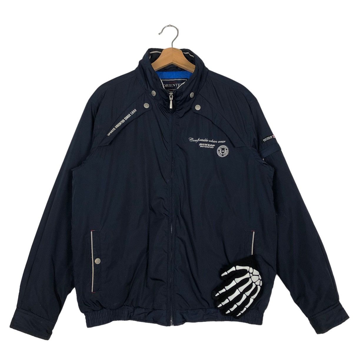 Japanese Brand 🔥F1 Bomber Jacket Dunlop Racing Sport Full Print Size US L / EU 52-54 / 3 - 2 Thumbnail