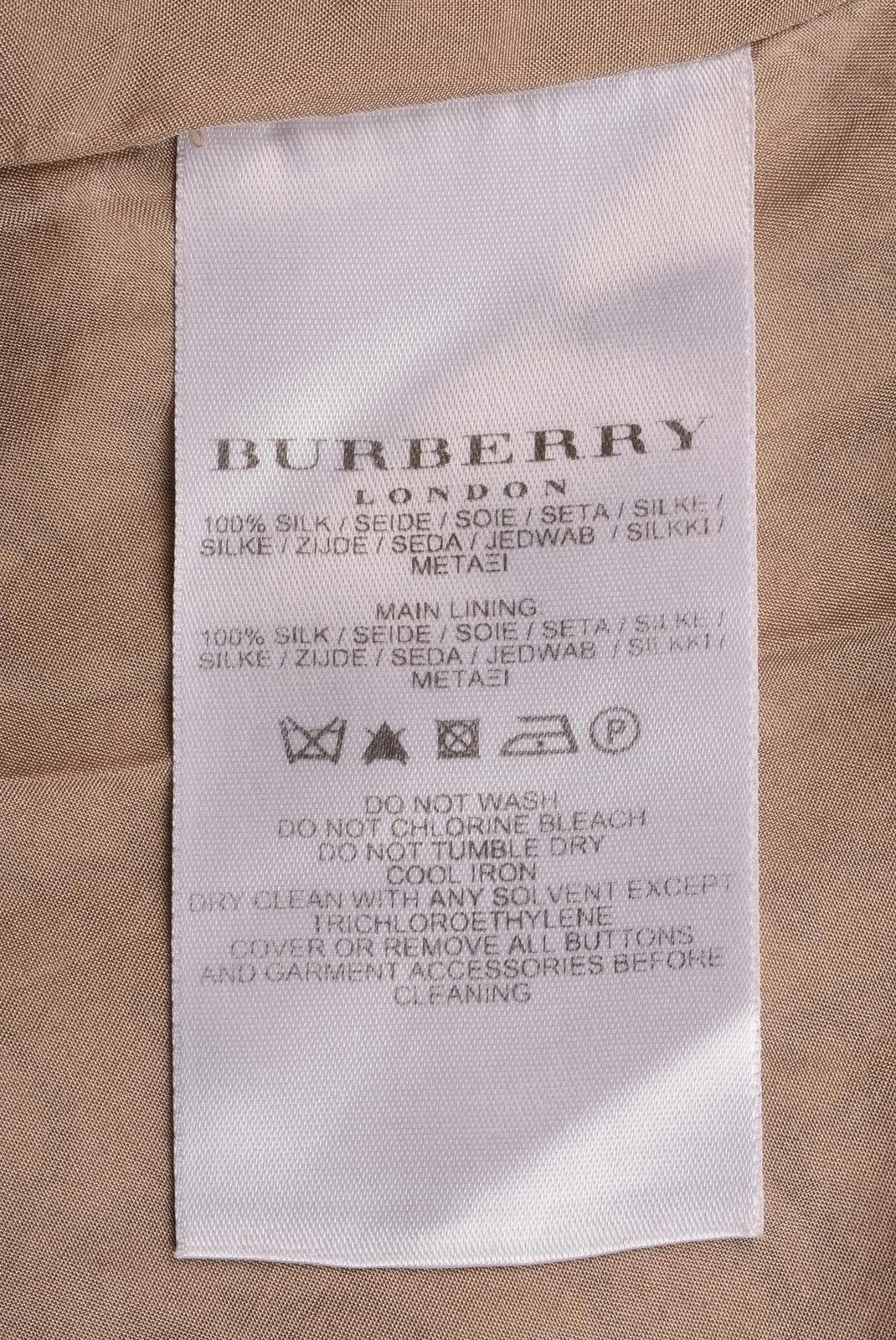 Burberry Women's Burberry London Silk Monogram Belted Dress Size S Size S / US 4 / IT 40 - 4 Thumbnail