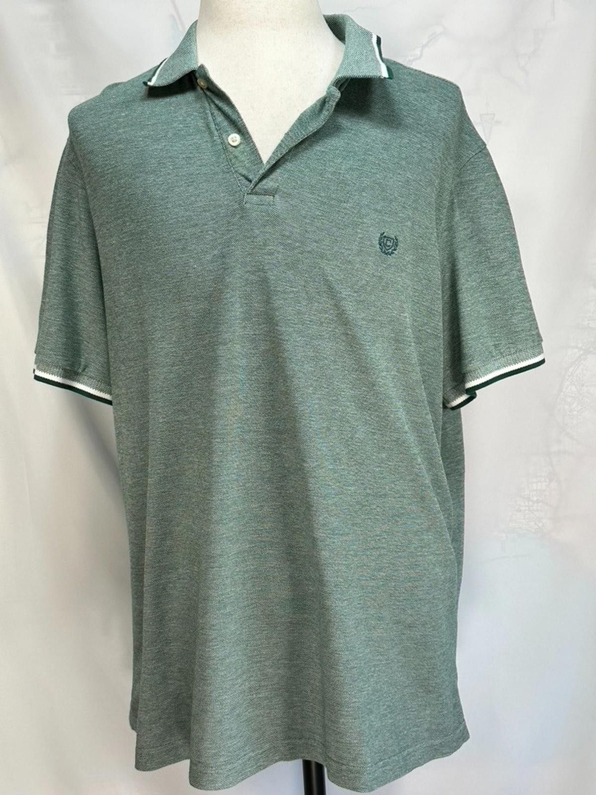 Chaps Ralph Lauren Chaps 1/4 Button Stretch Shirt Green Men's 2XL Size US XXL / EU 58 / 5 - 1 Thumbnail