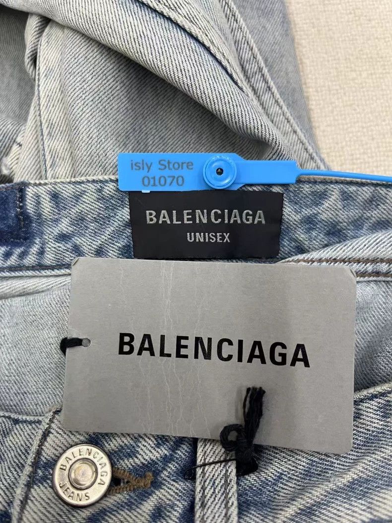 Balenciaga Balenciaga size S Imitation old middle waist straight casu Size US 27 - 4 Thumbnail